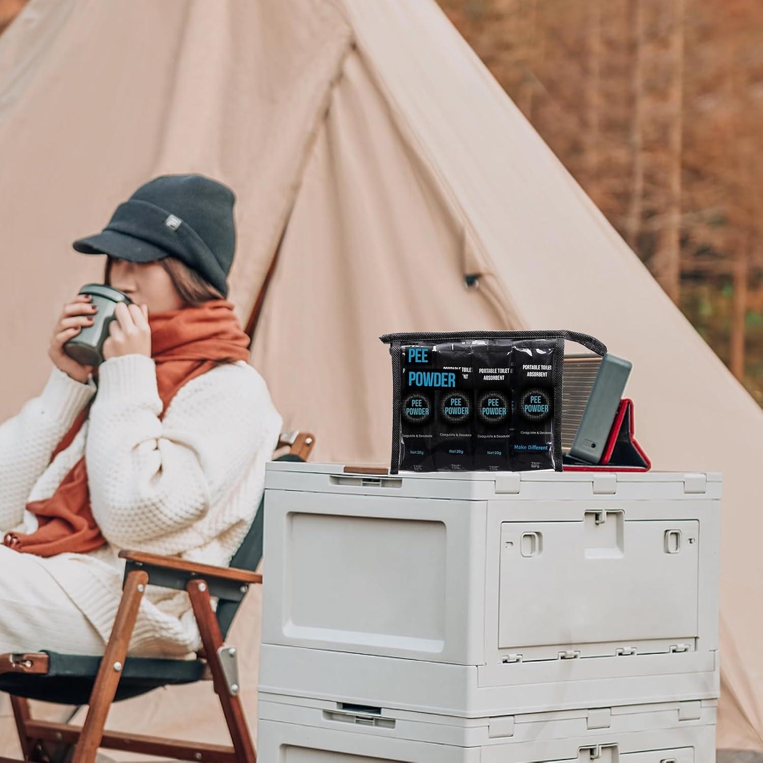 Polvo para Orina TRIPTIPS 20g - Gel Absorbente para Inodoros Portátiles