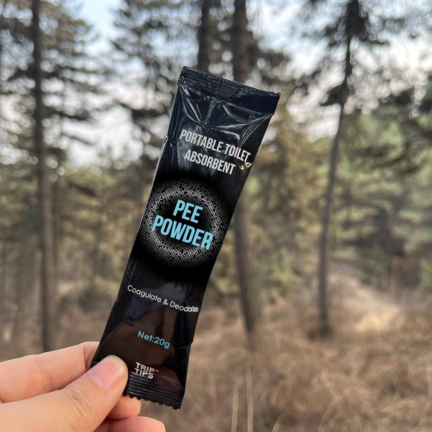 Polvo para Orina TRIPTIPS 20g - Gel Absorbente para Inodoros Portátiles