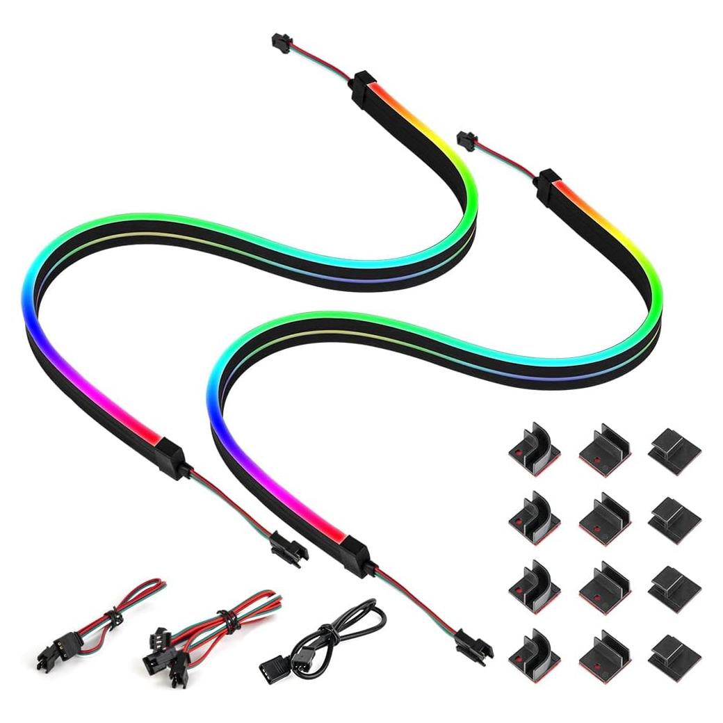 Tiras LED RGB direccionables BTF-LIGHTING 48.26cm 2PCs