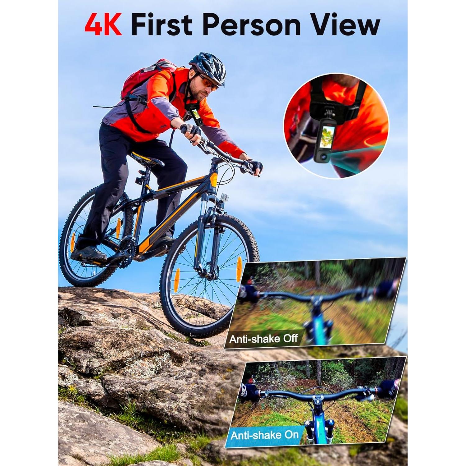 Cámara Vlog PANOX V2 360 - Video 5.7K, Foto 72MP, Pantalla 3"