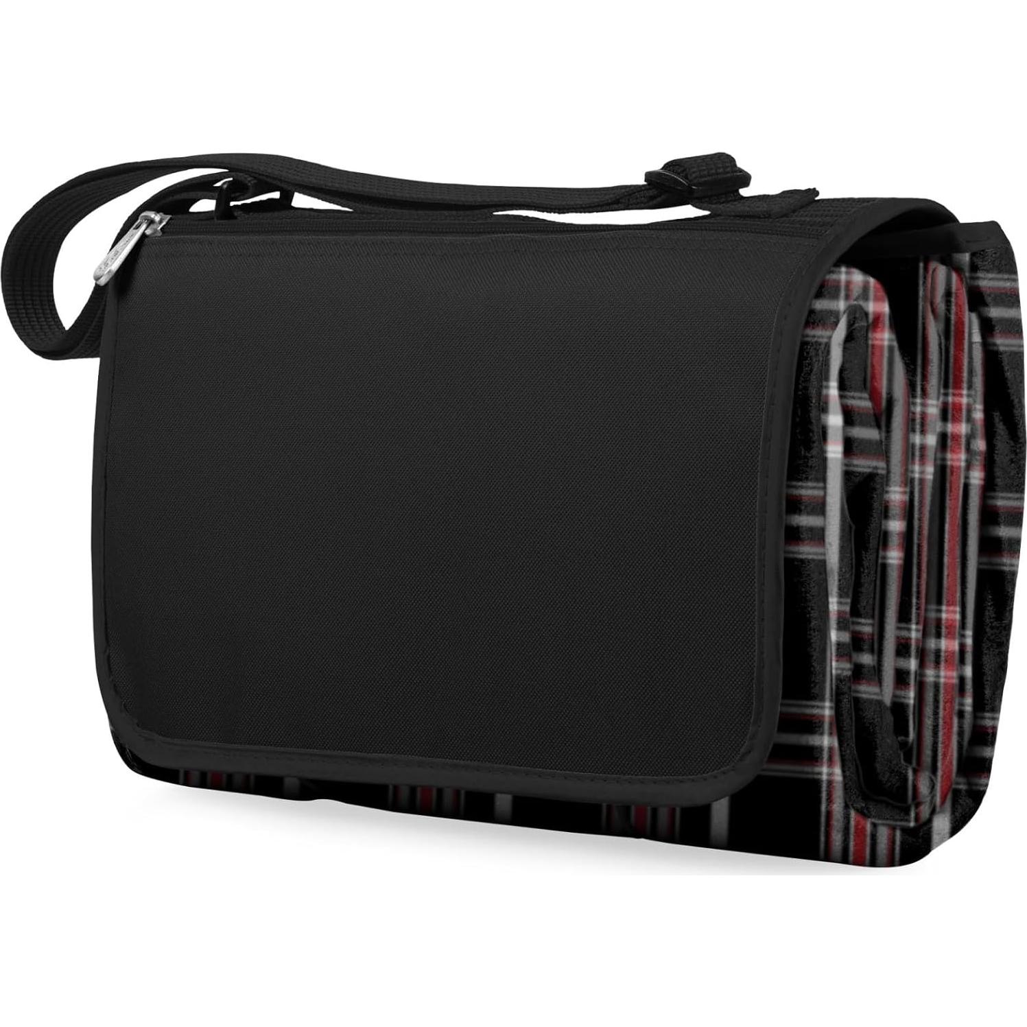 Manta de Picnic XL ONIVA Tartan Negro 178x203 cm Impermeable