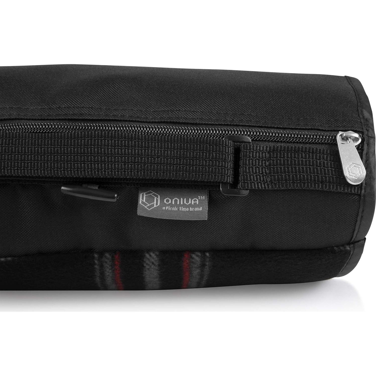 Manta de Picnic XL ONIVA Tartan Negro 178x203 cm Impermeable