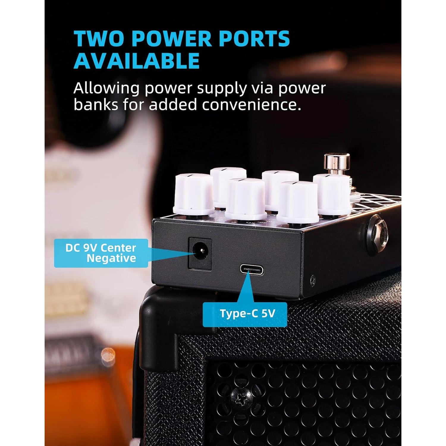 Pedal de Efecto de Guitarra LEKATO EP-01 Simulador Amplificador