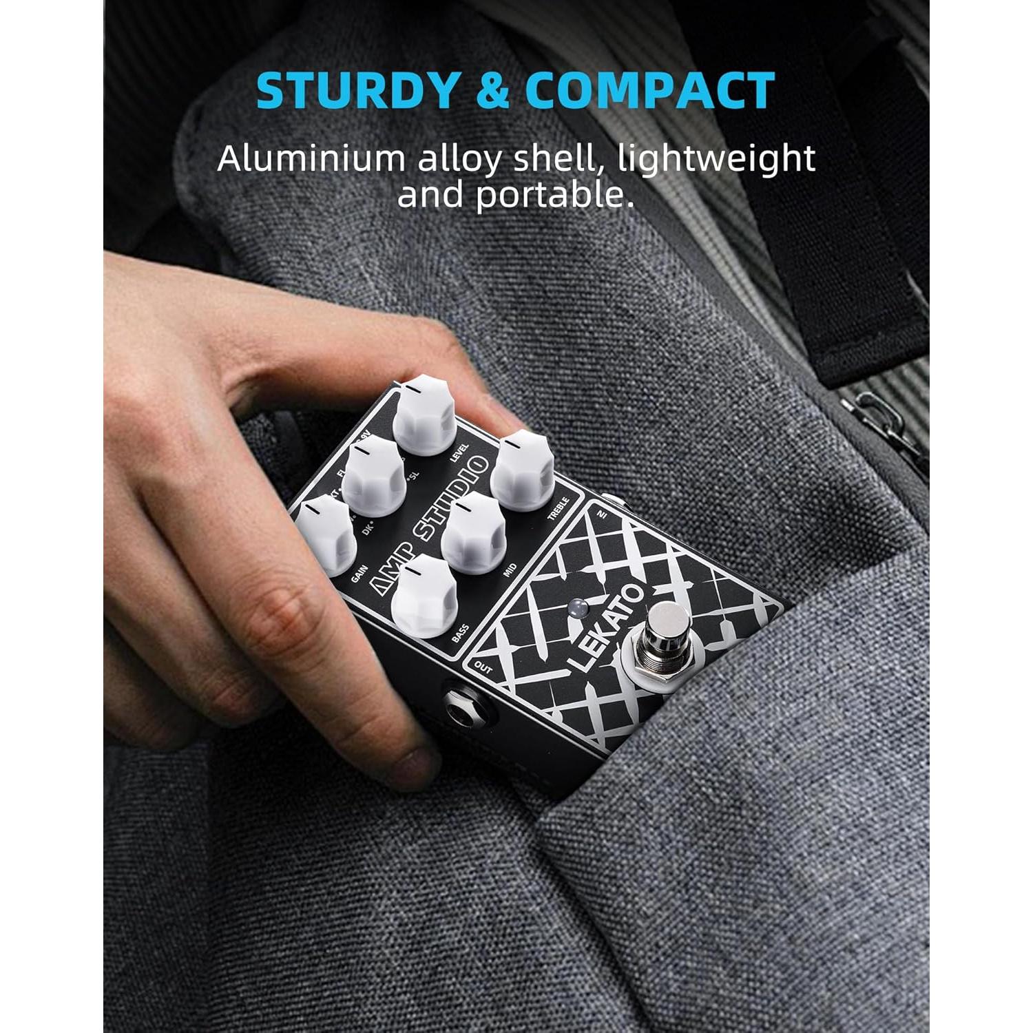 Pedal de Efecto de Guitarra LEKATO EP-01 Simulador Amplificador