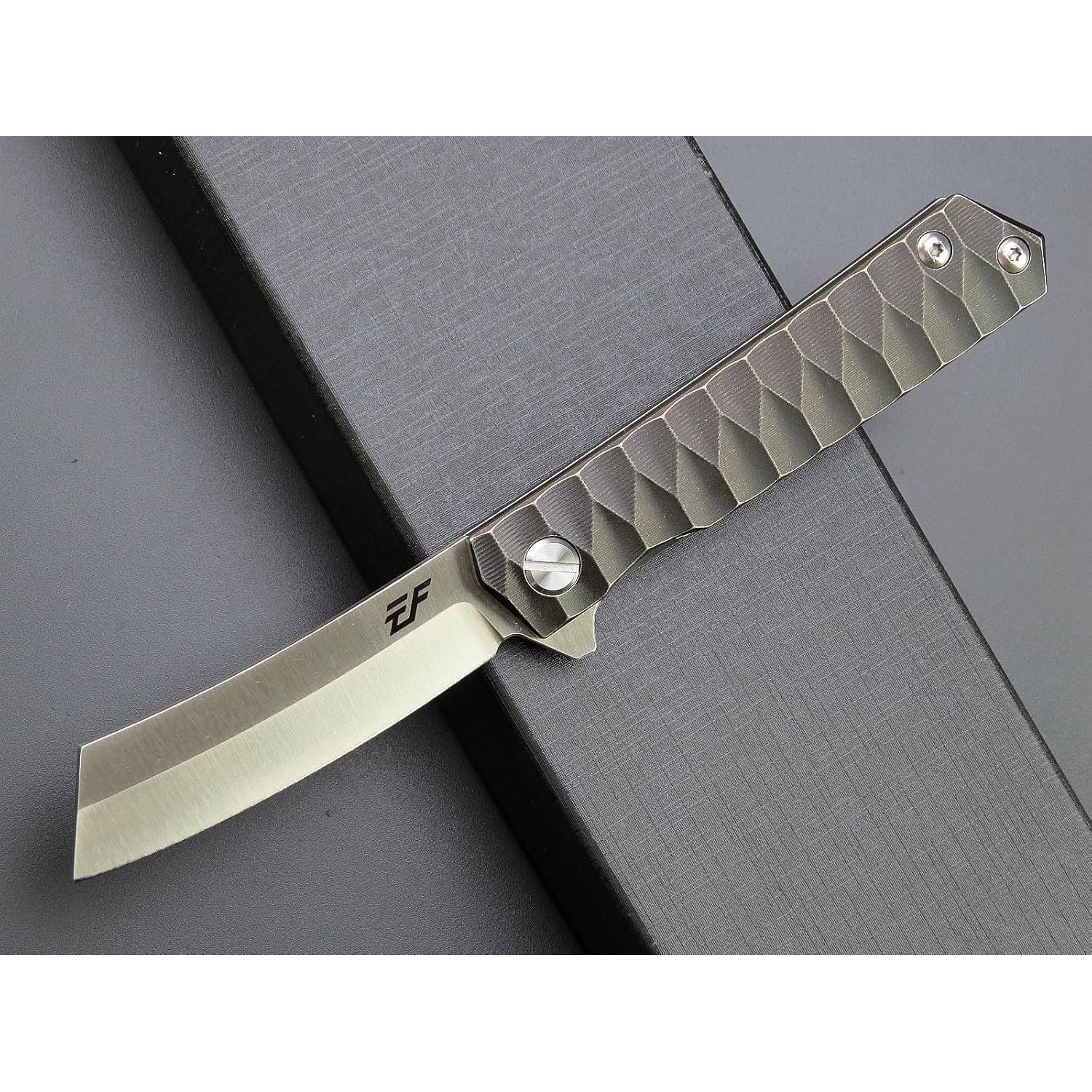 Cuchillo de Bolsillo Eafengrow EF97 Plegable Titanio 20.3 cm