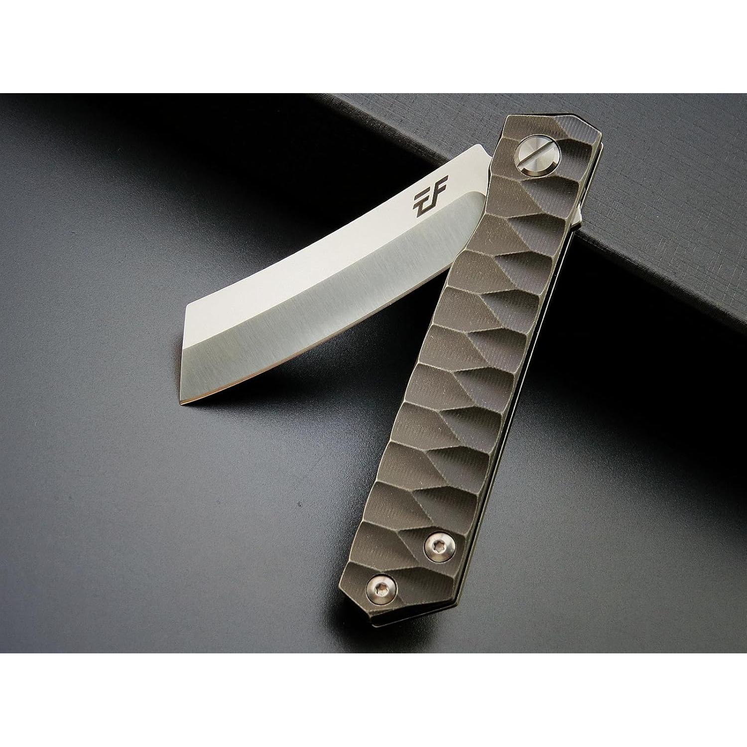 Cuchillo de Bolsillo Eafengrow EF97 Plegable Titanio 20.3 cm