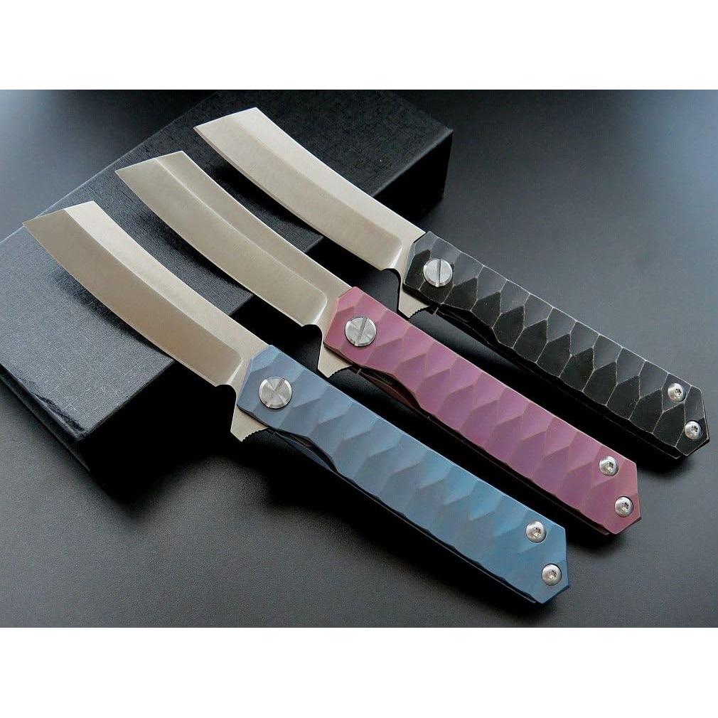 Cuchillo de Bolsillo Eafengrow EF97 Plegable Titanio 20.3 cm