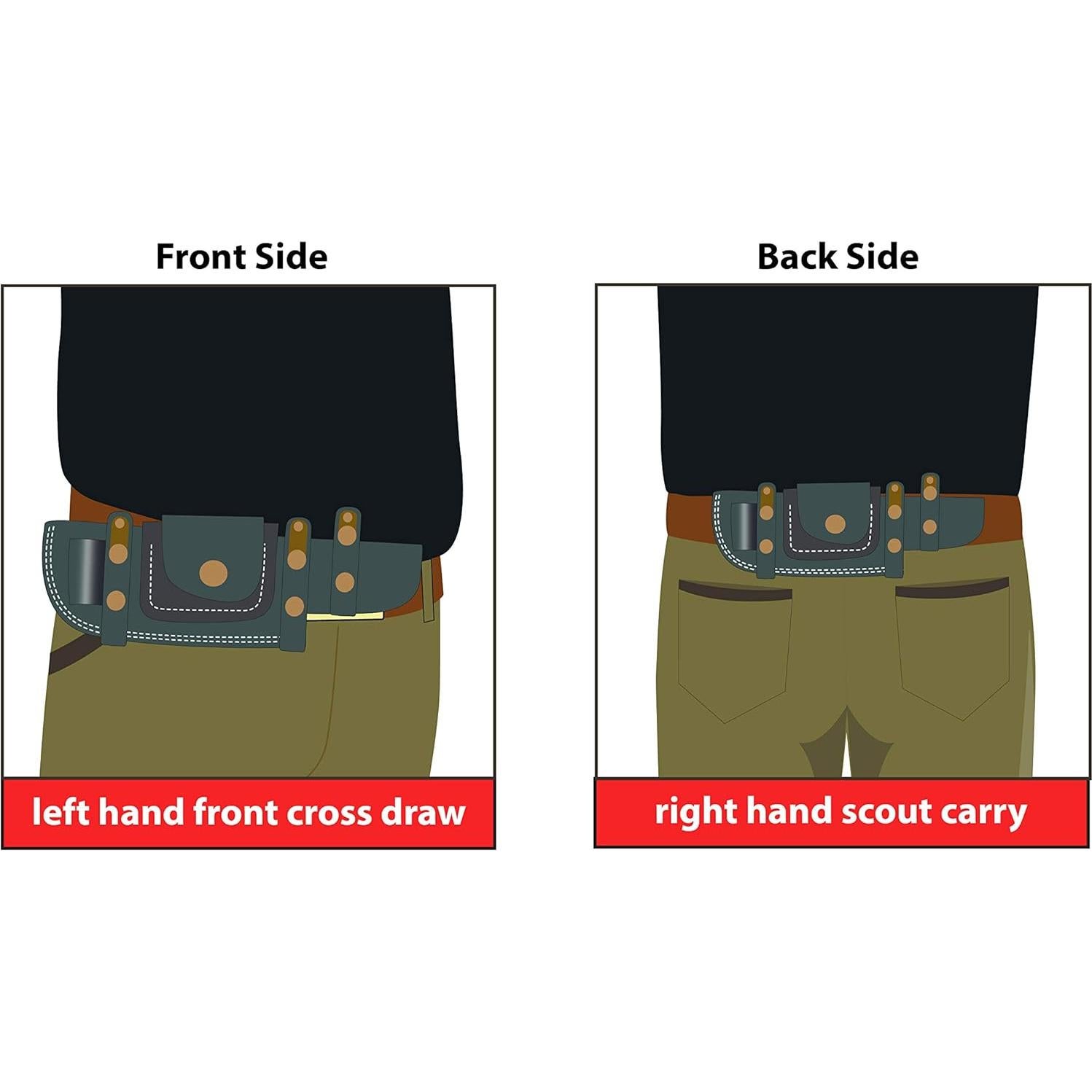 Cuchillo Táctico GCS 213 Hecho a Mano con Funda de Cuero