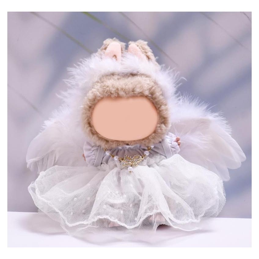 Ropa de Muñeca Kawaii YONGMAO 17cm Conjunto Ángel 5 Piezas