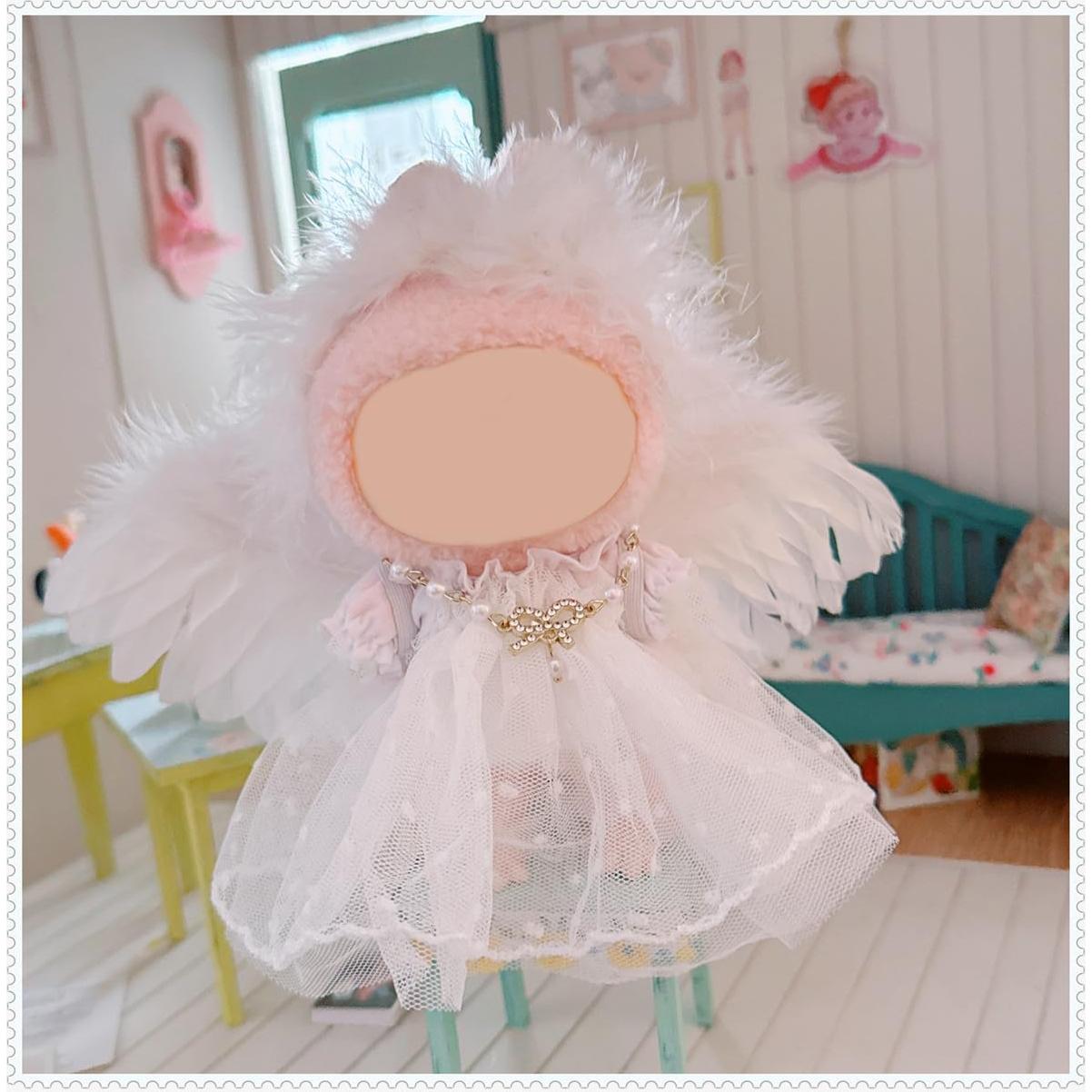 Ropa de Muñeca Kawaii YONGMAO 17cm Conjunto Ángel 5 Piezas