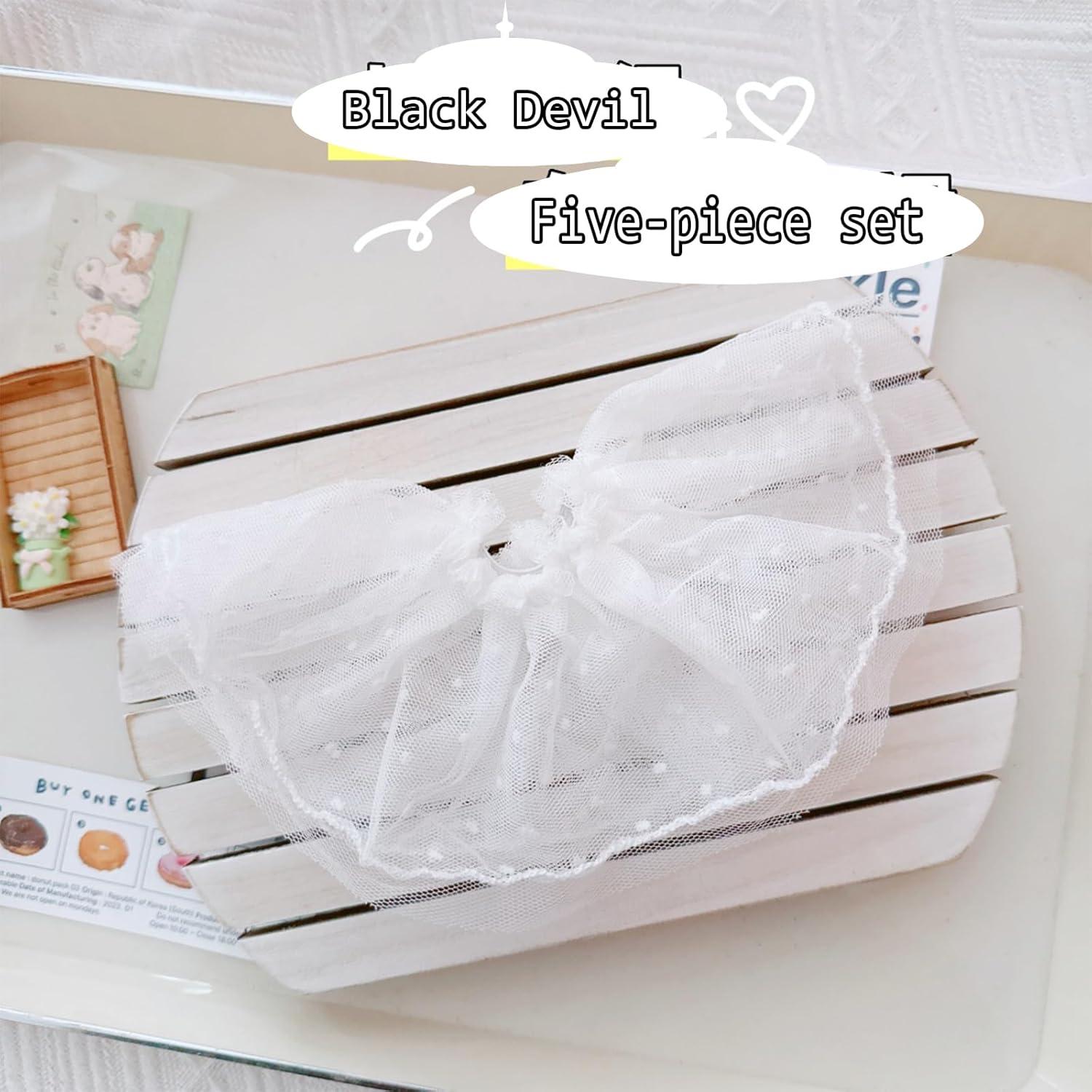 Ropa de Muñeca Kawaii YONGMAO 17cm Conjunto Ángel 5 Piezas