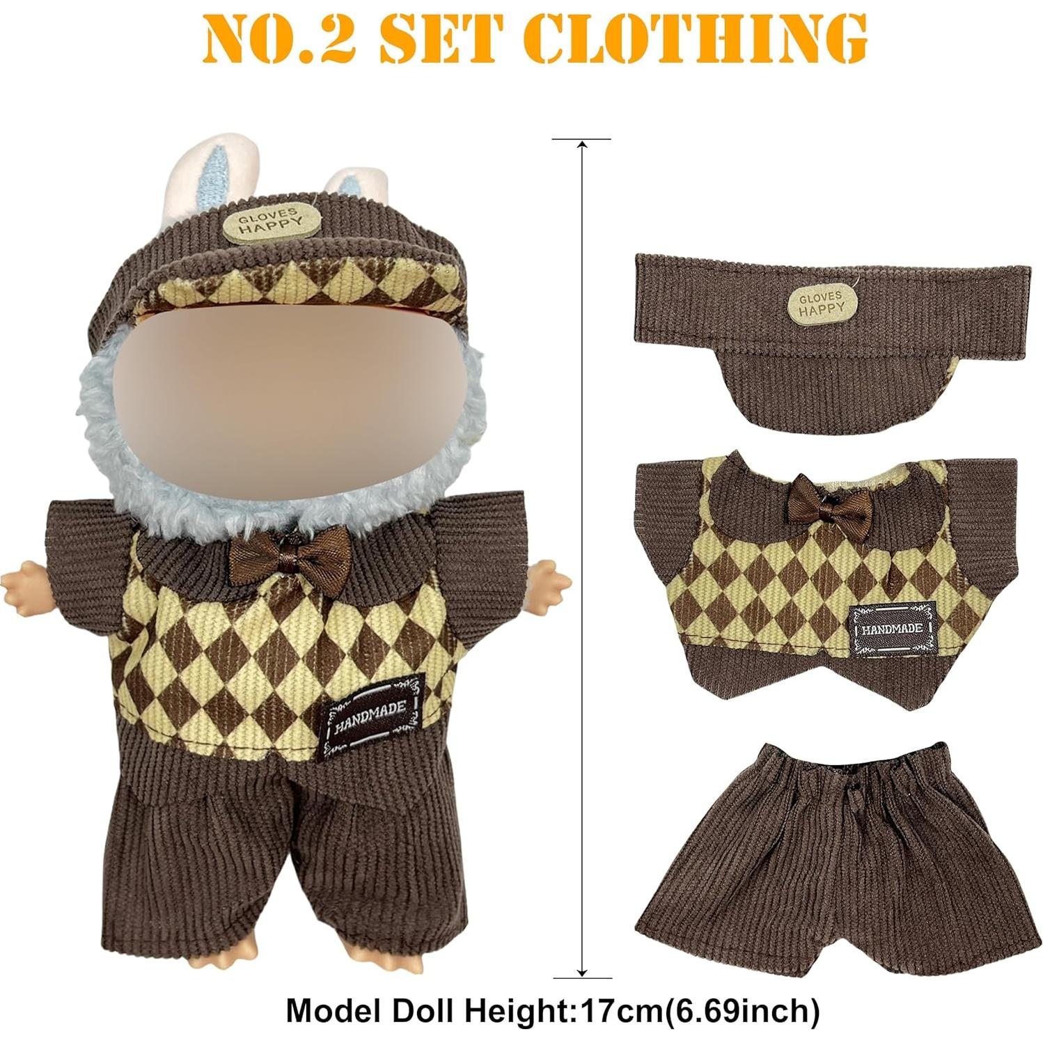 Conjunto de Ropa de Muñeca LaBuB 17cm con Accesorios