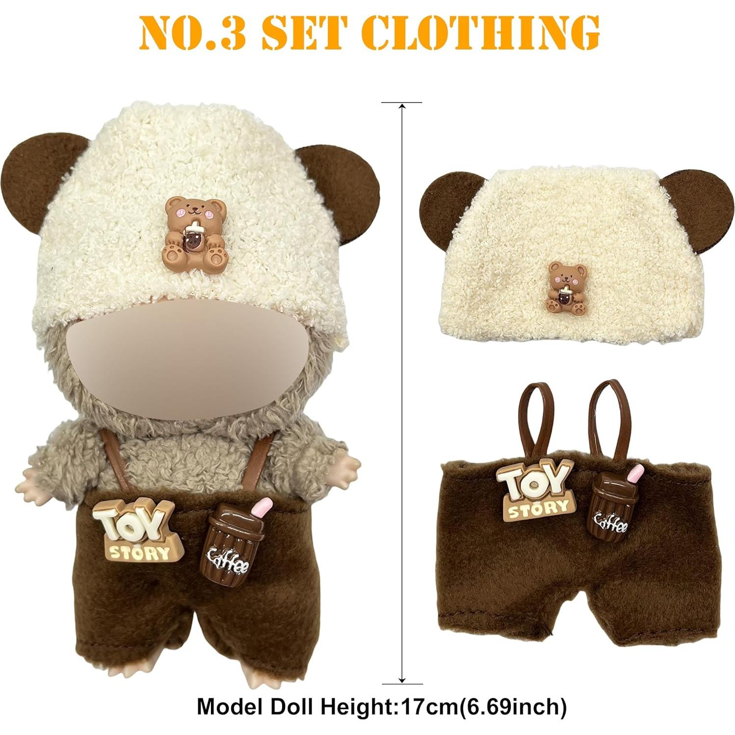 Conjunto de Ropa de Muñeca LaBuB 17cm con Accesorios