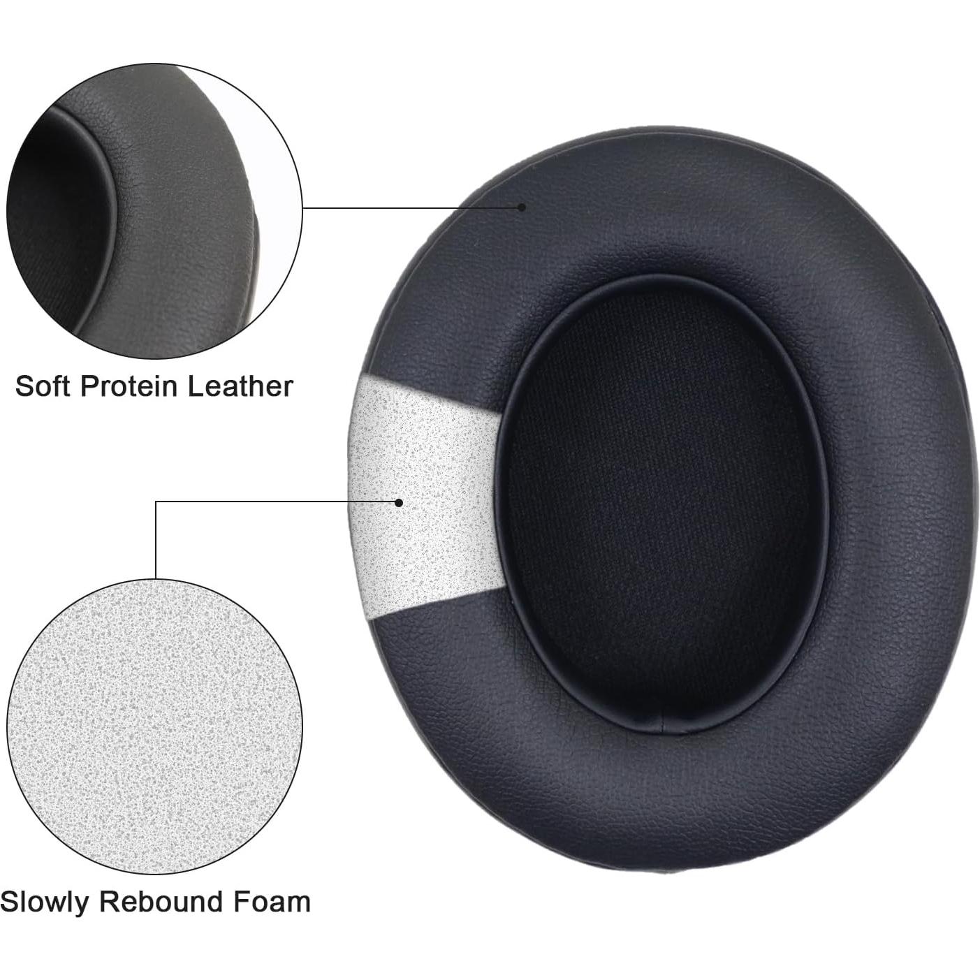 Almohadillas de Repuesto Niukeke para Beats Studio 2.0/3.0 - Espuma de Memoria y Cuero Suave