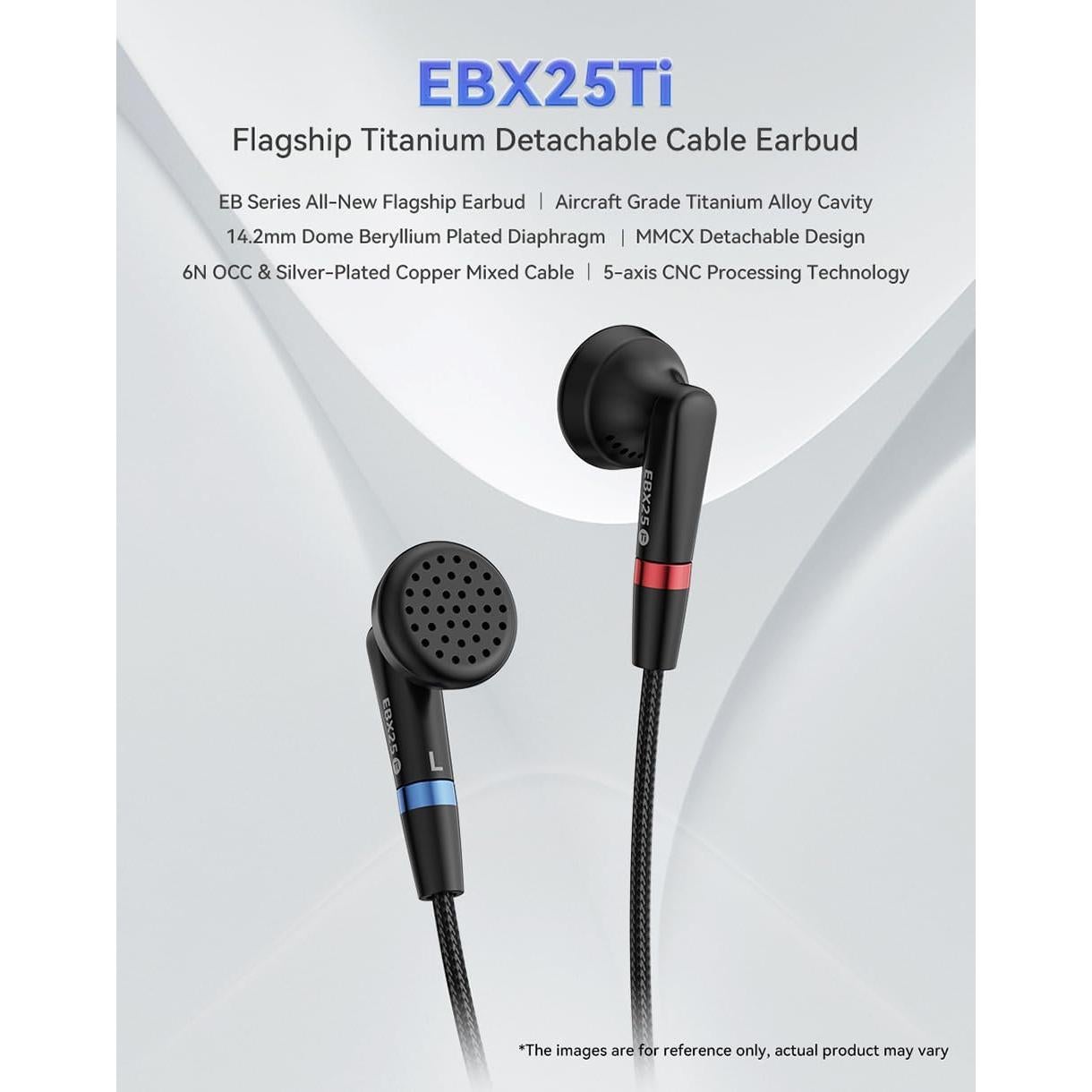 Auriculares HiFi NICEHCK EBX25Ti In-Ear 3.5mm Negro
