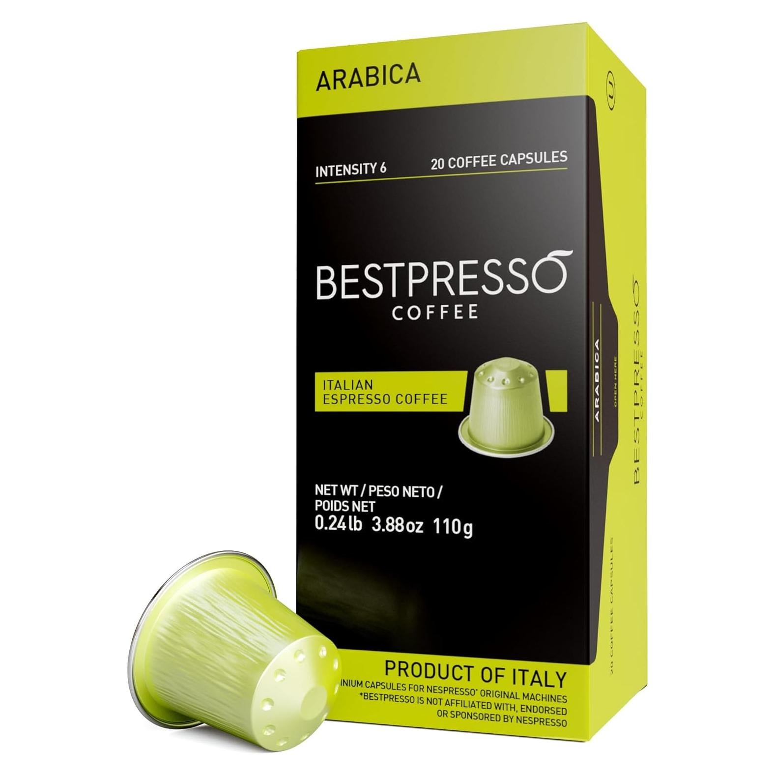 Cápsulas de Café Bestpresso 120 Unidades Espresso Arábica