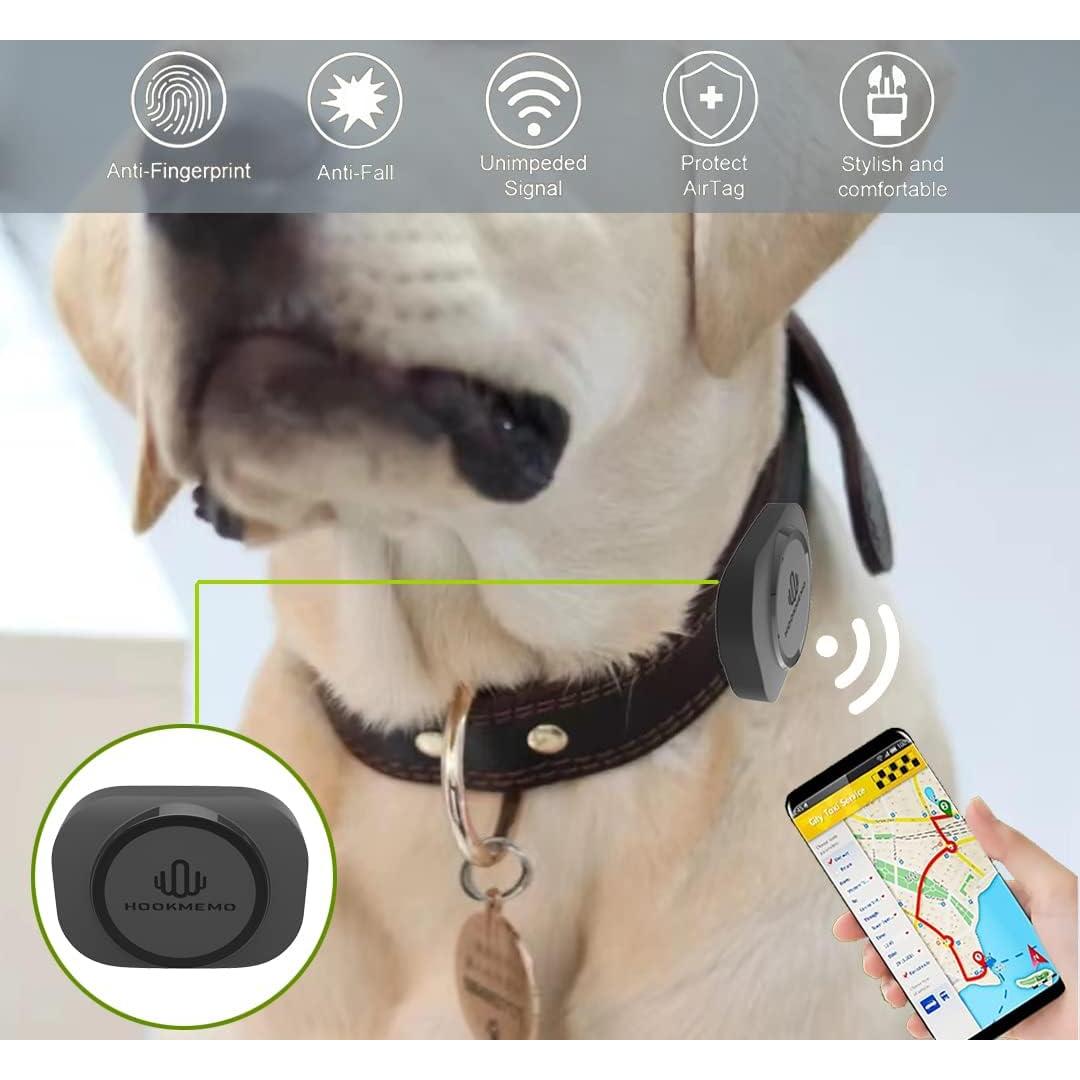 Funda impermeable para AirTag HOOKMEMO - 2 Paquete Negro