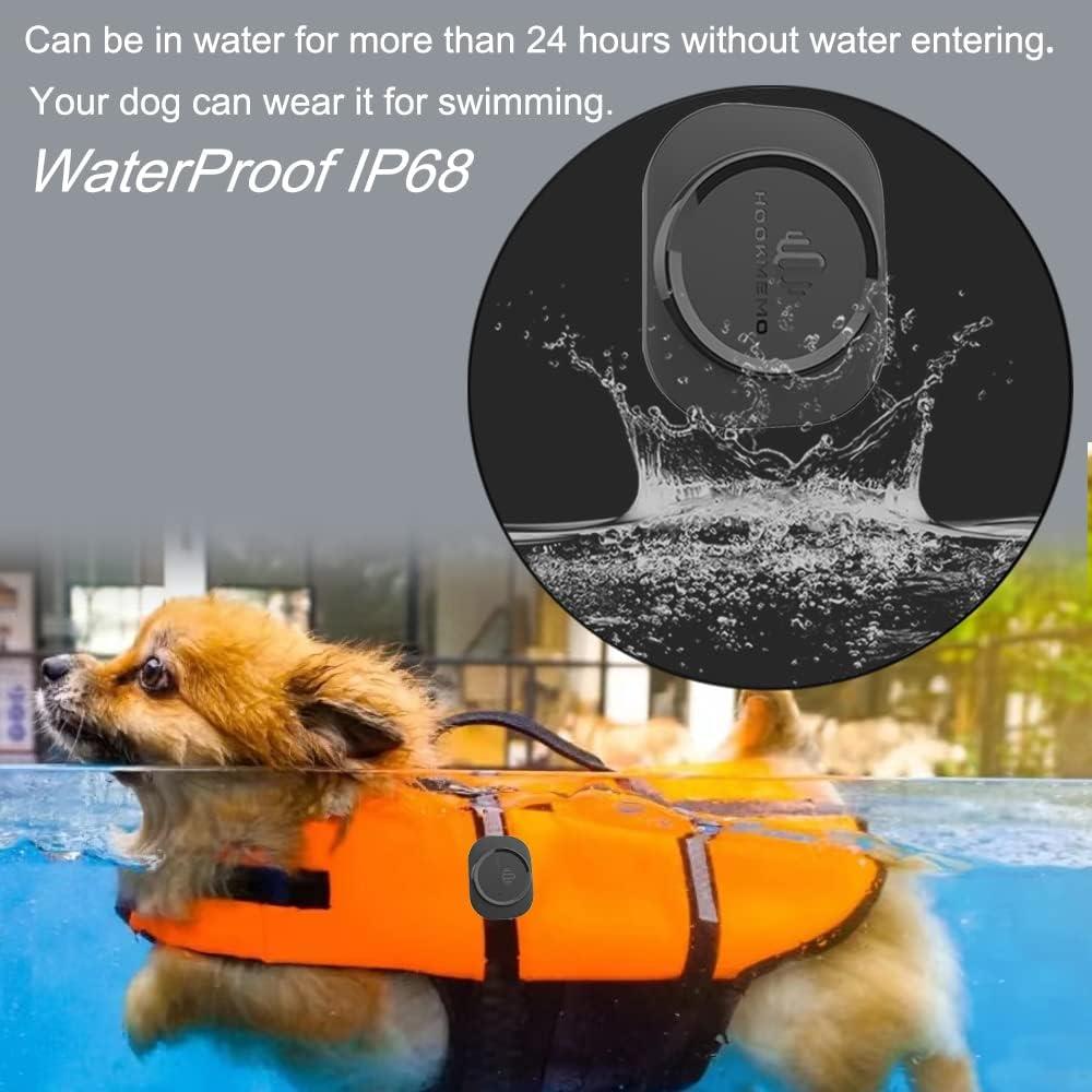 Funda impermeable para AirTag HOOKMEMO - 2 Paquete Negro