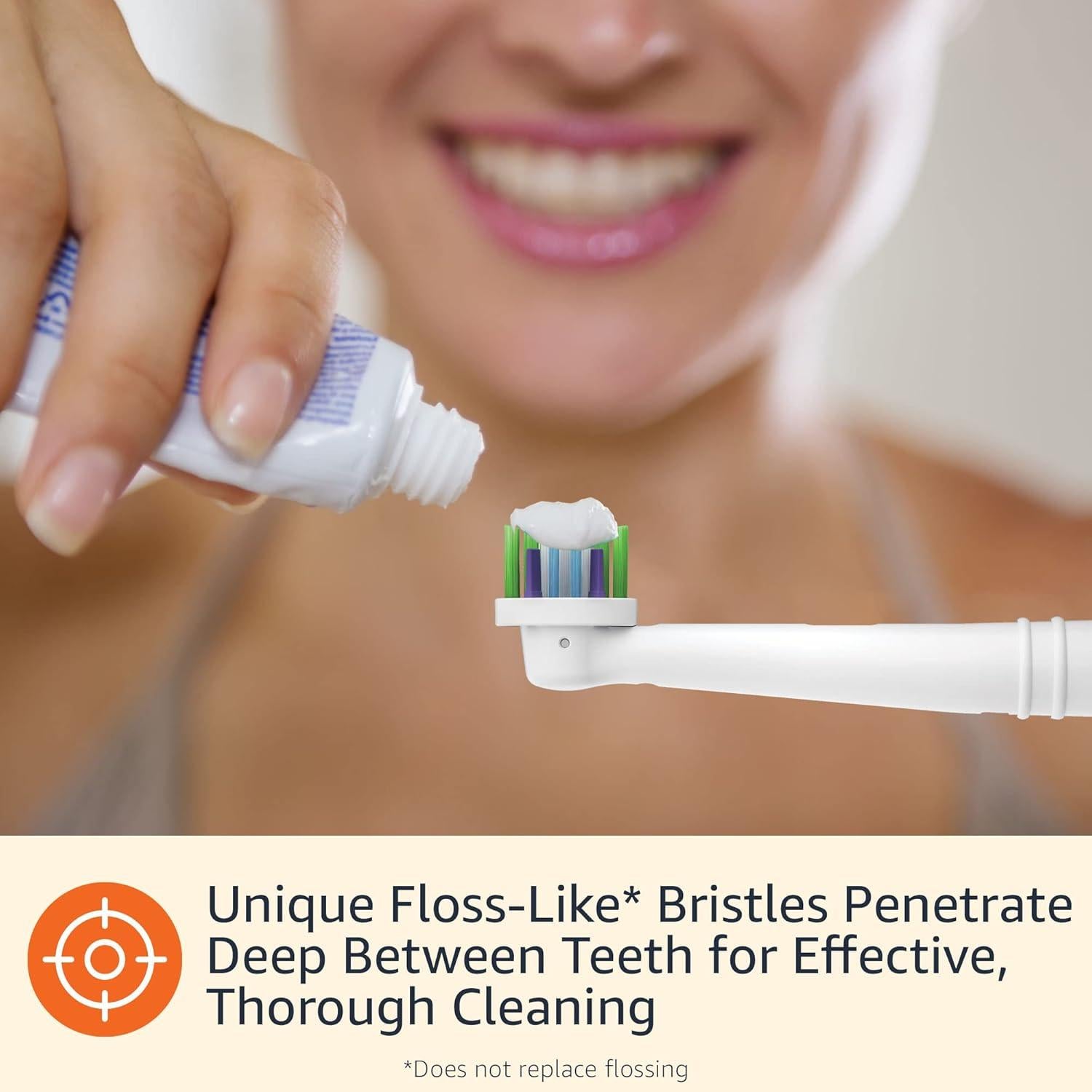 Cabezas de cepillo de repuesto Oral-B Amazon Basics, 3 unidades