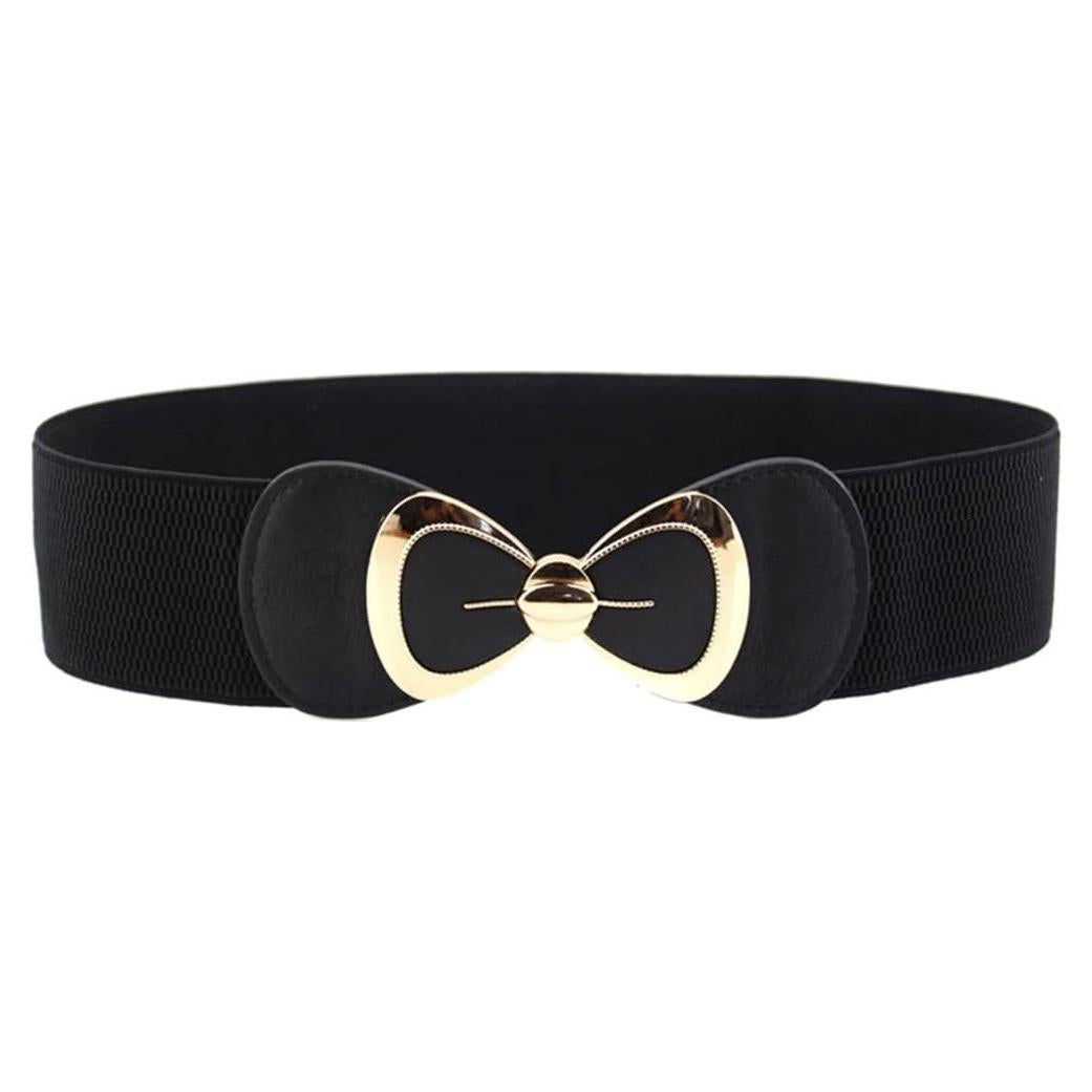 Cinturón Ancho Elegante PU con Lazo para Mujeres X&F 66-100cm