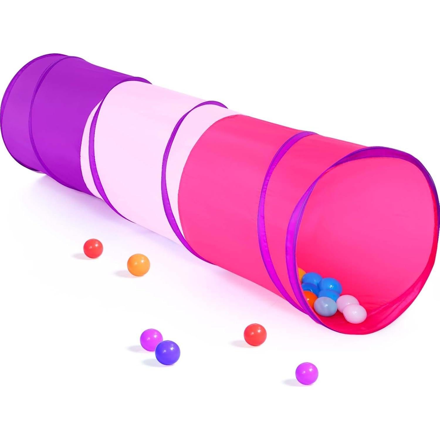 Túnel de Juego Colorido Plegable 1.75m para Niños y Mascotas