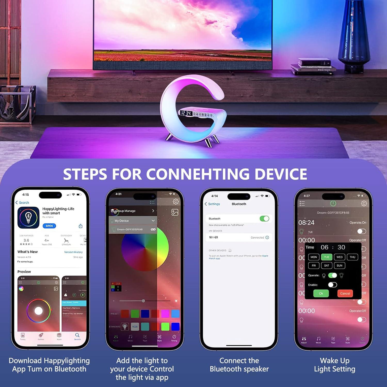 Lámpara de Mesa LED Blingbin con Carga Inalámbrica 15W