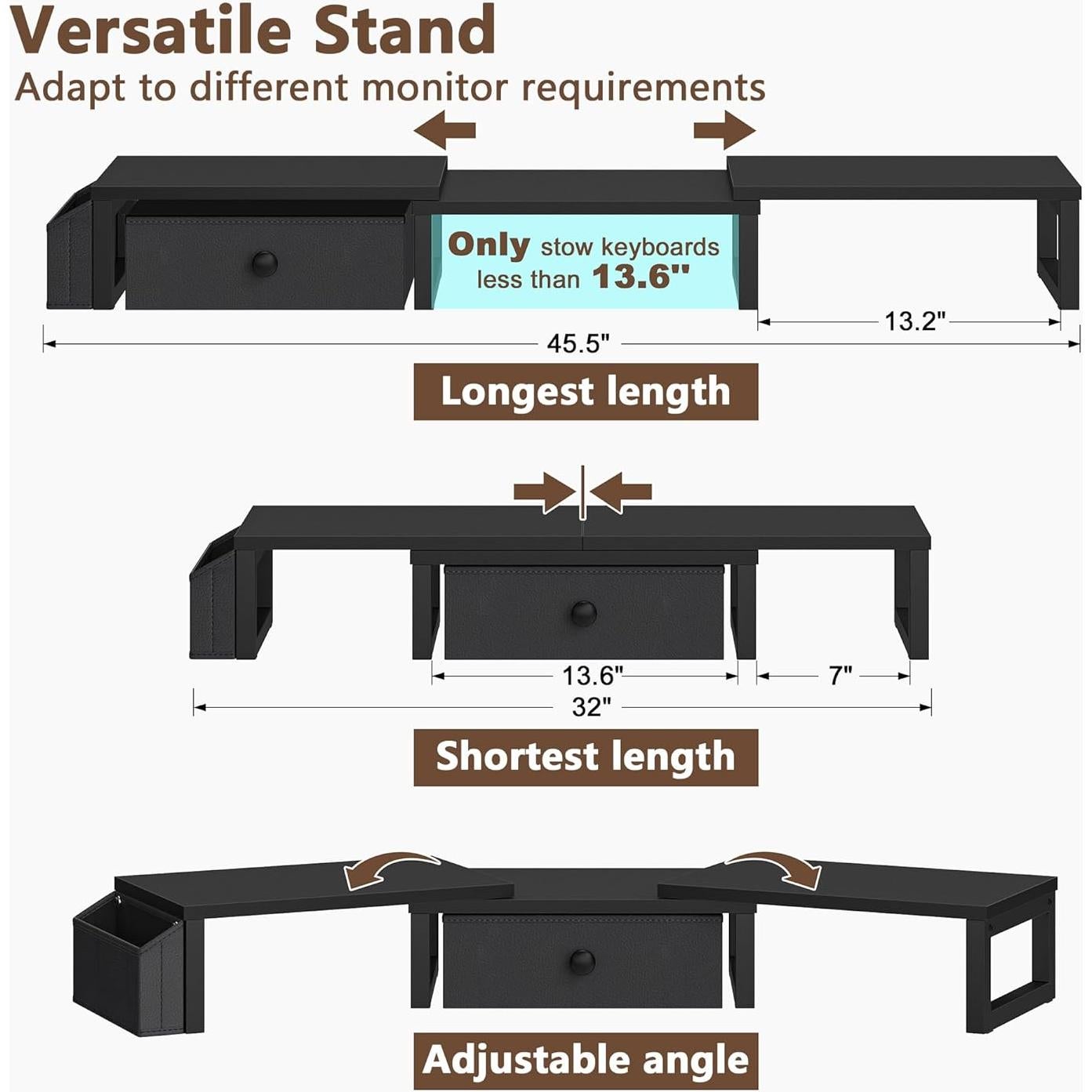 Soporte Doble para Monitor LAND·VOI, Ajustable 2 Pantallas 27"