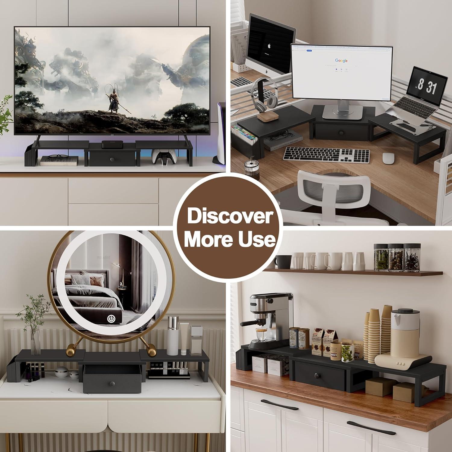 Soporte Doble para Monitor LAND·VOI, Ajustable 2 Pantallas 27"