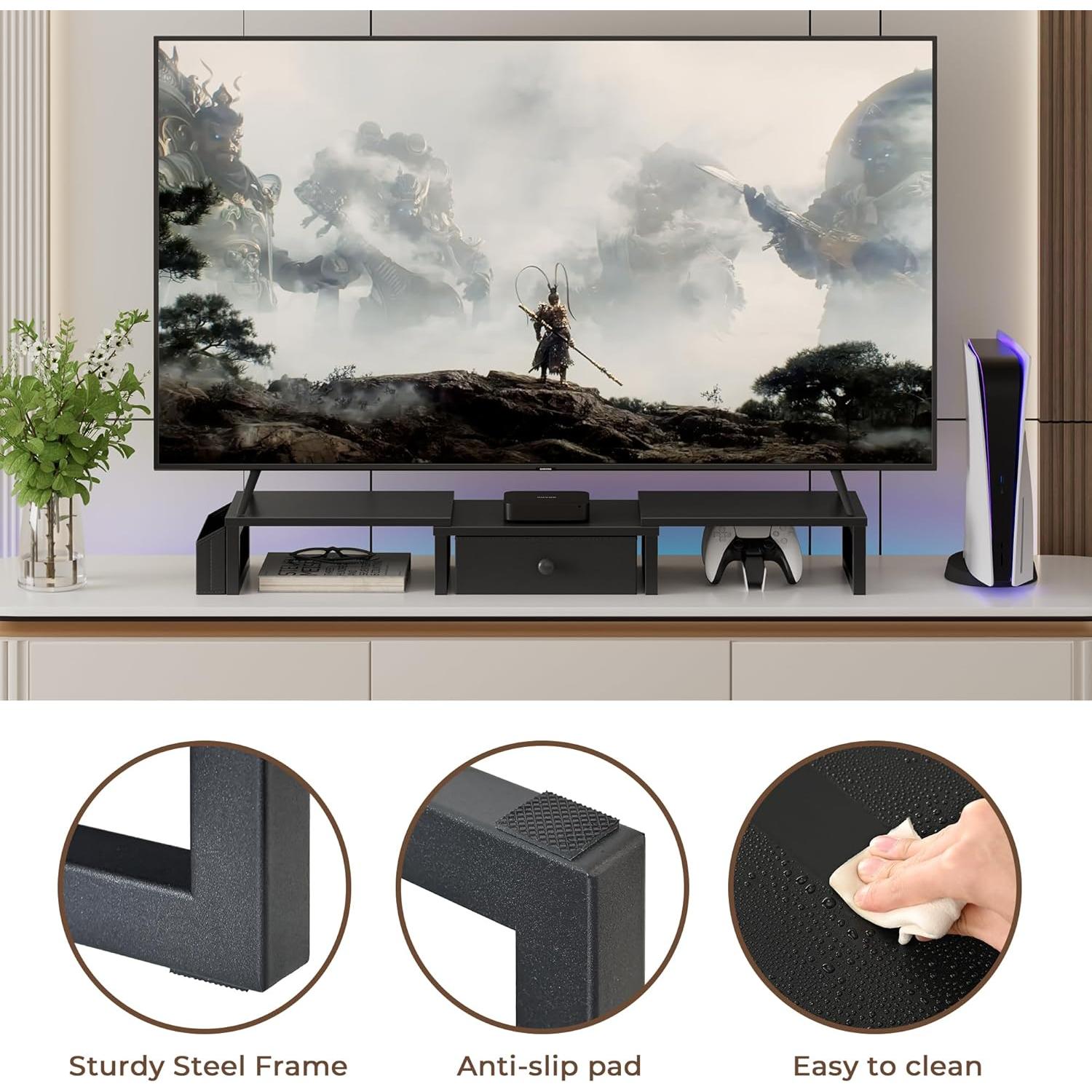 Soporte Doble para Monitor LAND·VOI, Ajustable 2 Pantallas 27"