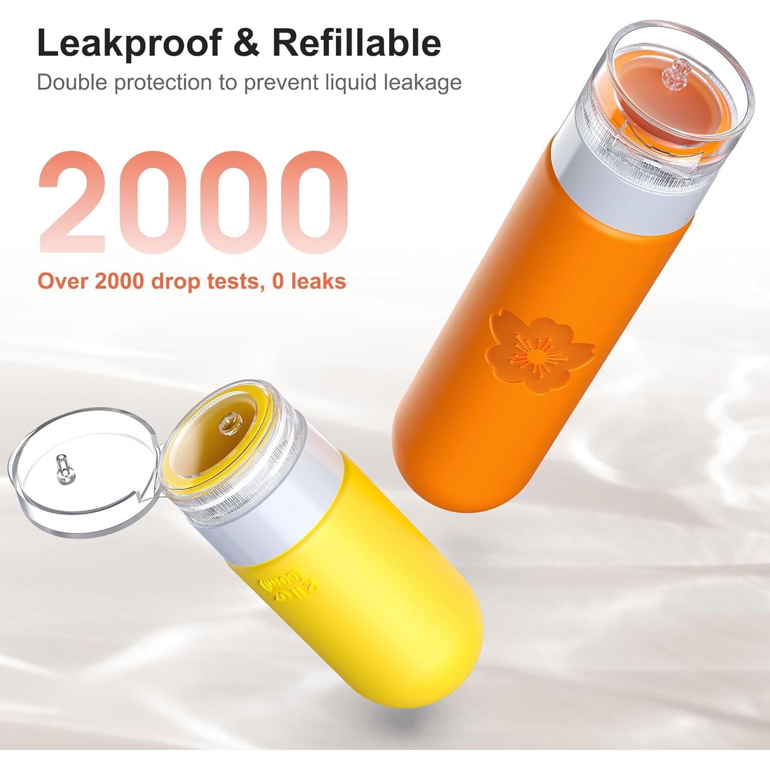 20 Botellas de Viaje Amzrole Silicona Aprobadas por TSA 90ml