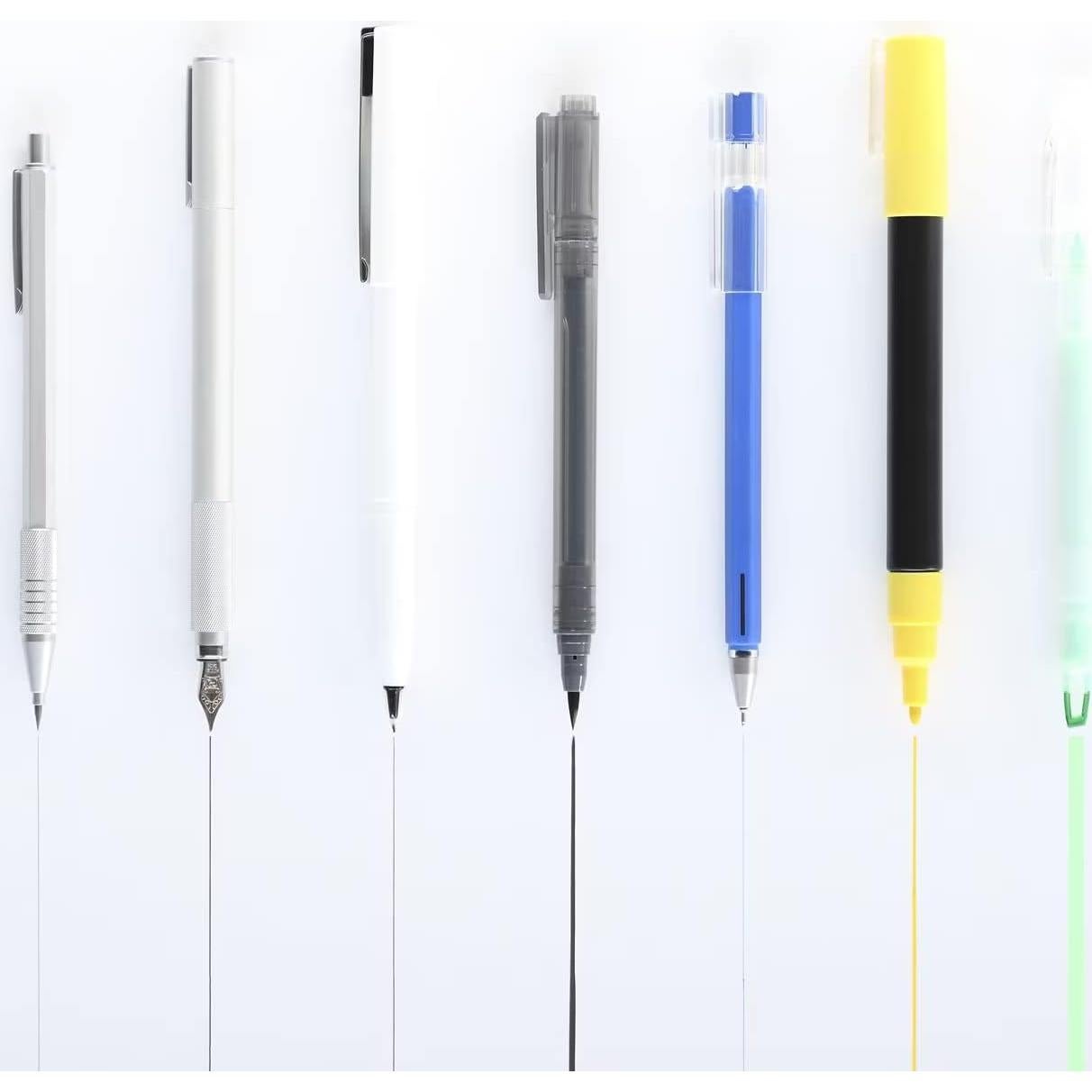 Pluma Fuente MUJI Aluminio Negro 0.5mm Eje Redondo