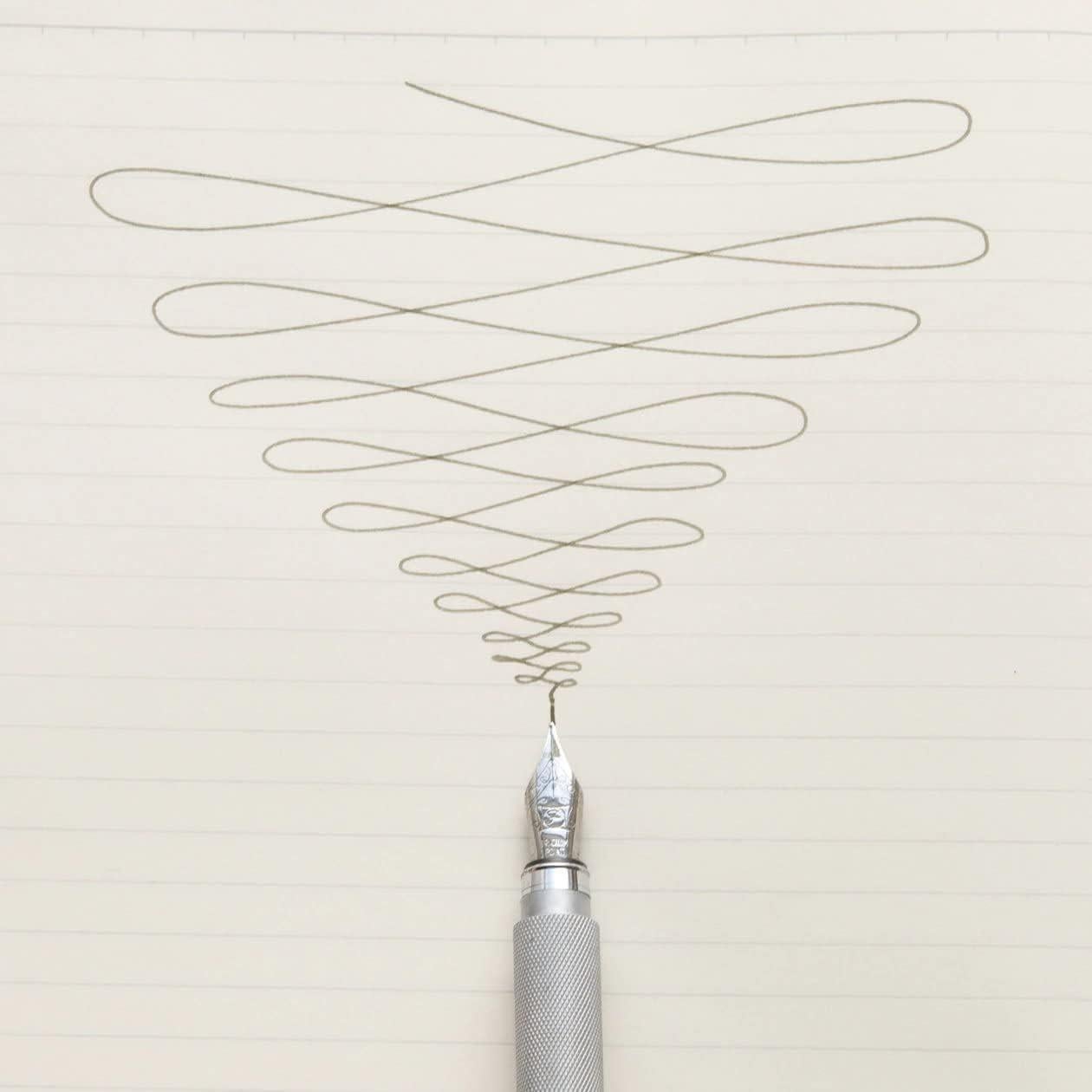 Pluma Fuente MUJI Aluminio Negro 0.5mm Eje Redondo