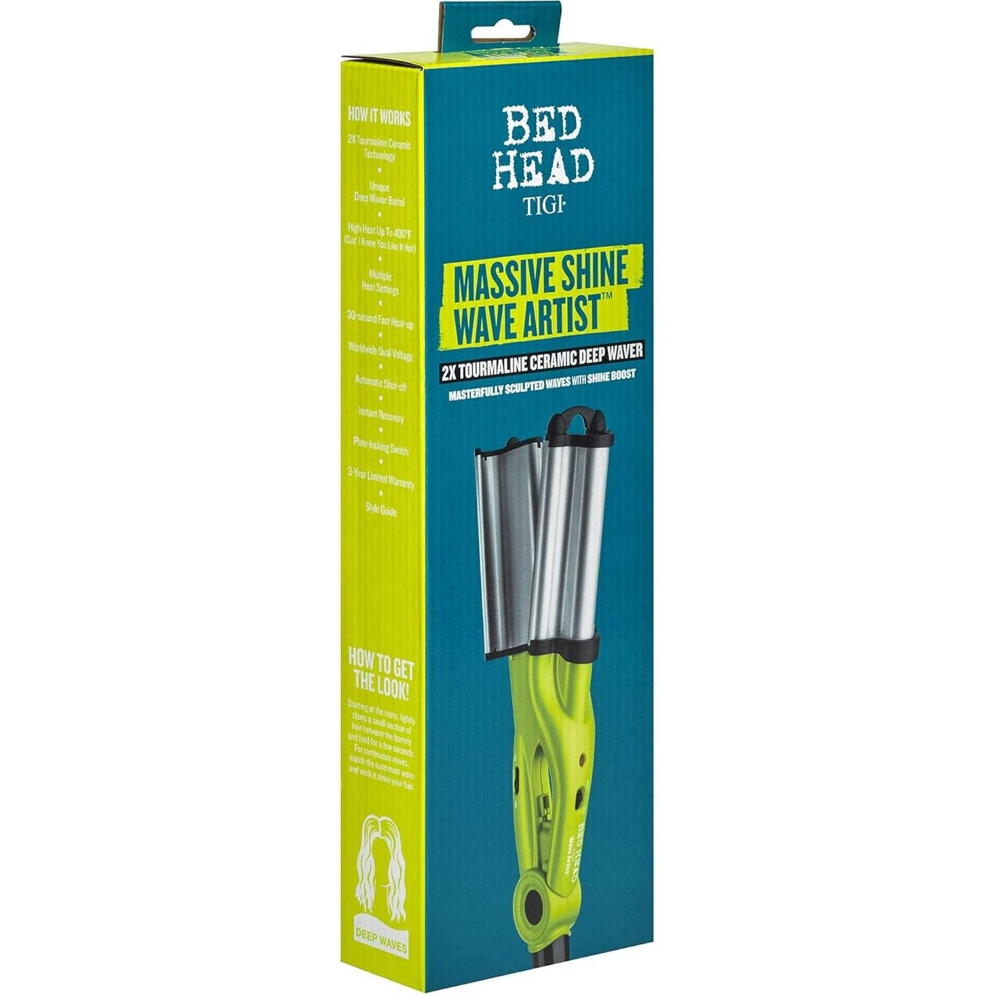 Ondulador Profundo Bed Head BH380 Verde | Cerámica Turmalina