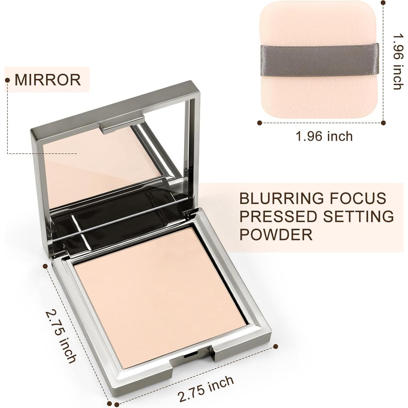 Polvo Compacto Mate Boobeen 01# Blanco - Control de Aceite