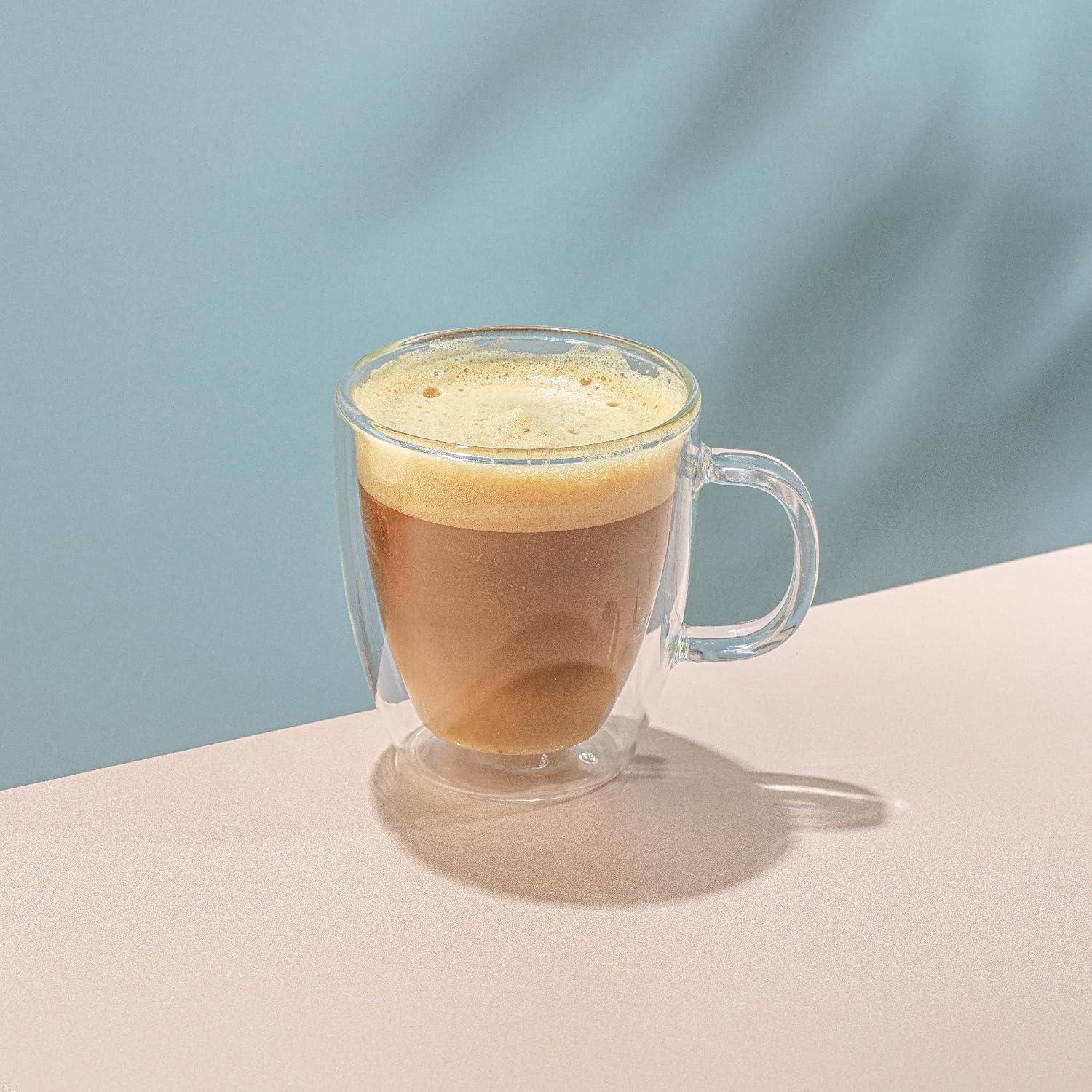 JoyJolt Tazas de Café de Vidrio Doble Pared - Juego de 2 - 382.7 g