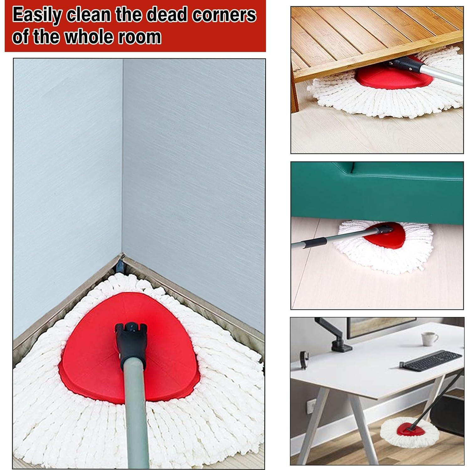 Paquete de 3 cabezales de mopa giratoria V-chen 100% microfibra