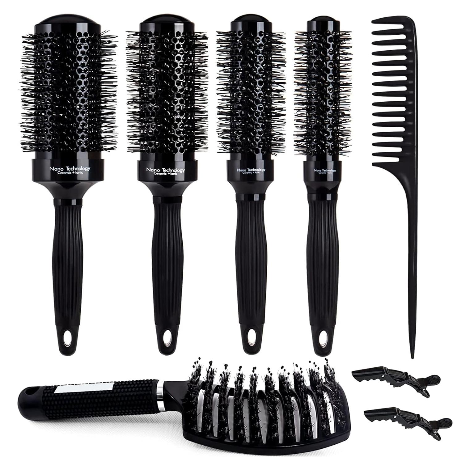 Juego de Cepillos Redondos Térmicos MAXLINK - 4 Piezas Cerámica