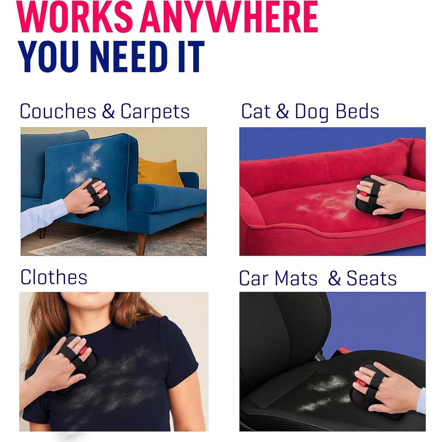 Guantes Quitapelos MyPera para Gatos y Perros - Reutilizables