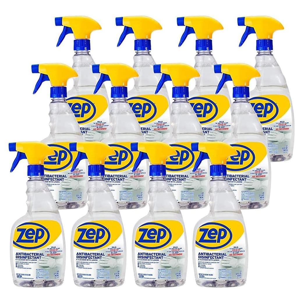 Desinfectante Antibacteriano Zep Limón 12 Latas 32 Oz