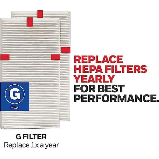 Filtro de Aire HEPA G Honeywell - Paquete de 2 Filtros para Purificadores