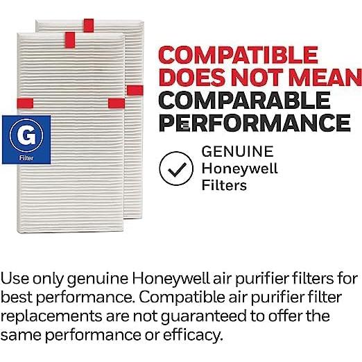 Filtro de Aire HEPA G Honeywell - Paquete de 2 Filtros para Purificadores