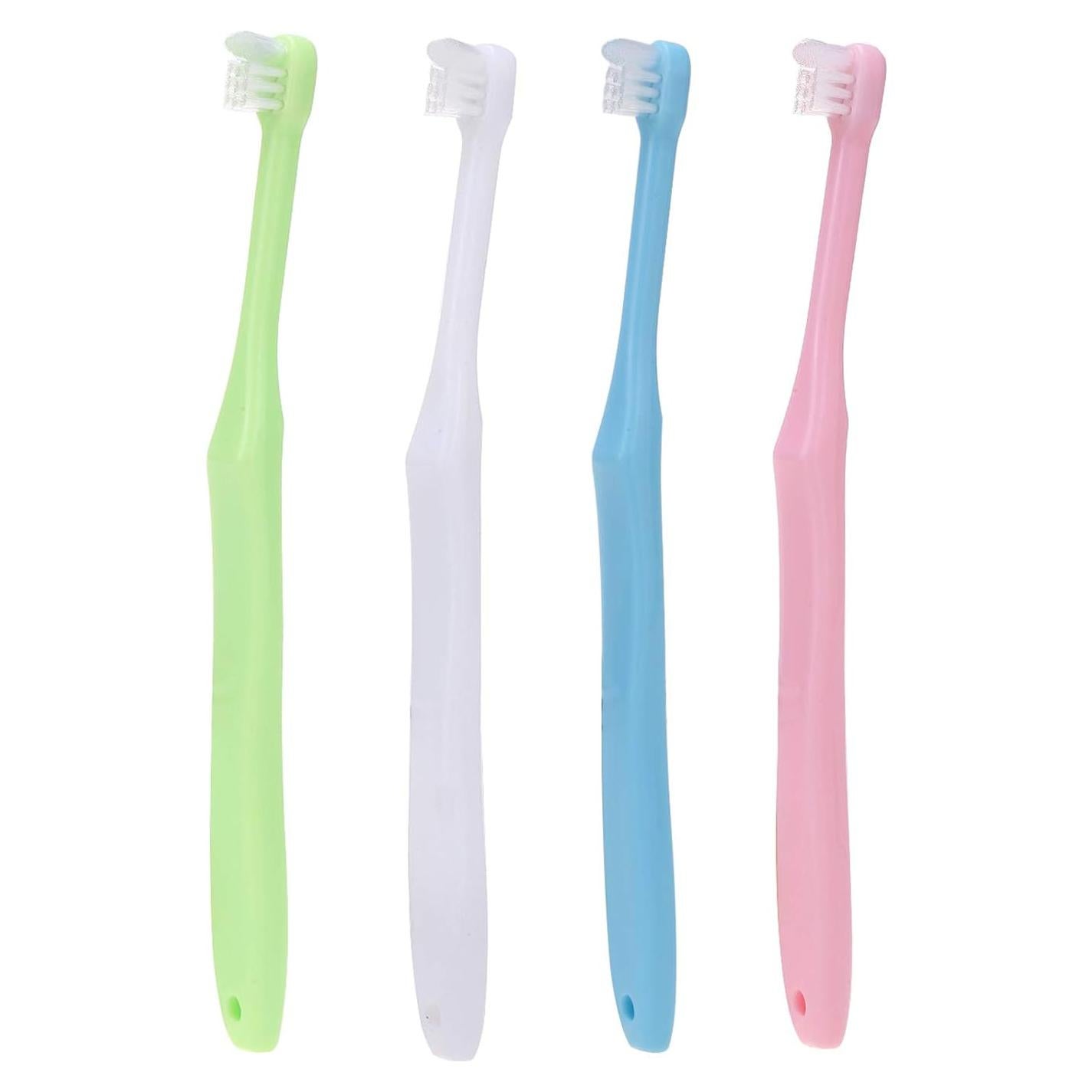 4 Cepillos de Dientes Ortodónticos Wisdom Tuft Cabeza Pequeña