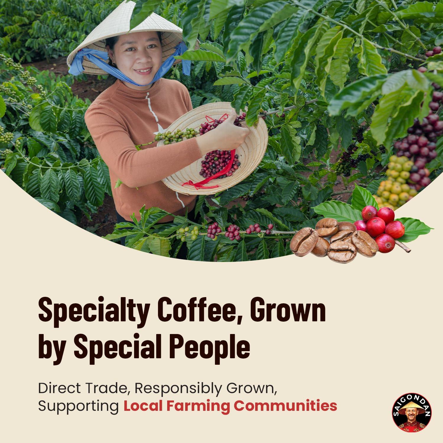 Café en Grano Saigondan Aventura 340g - 100% Robusta Vietnamita