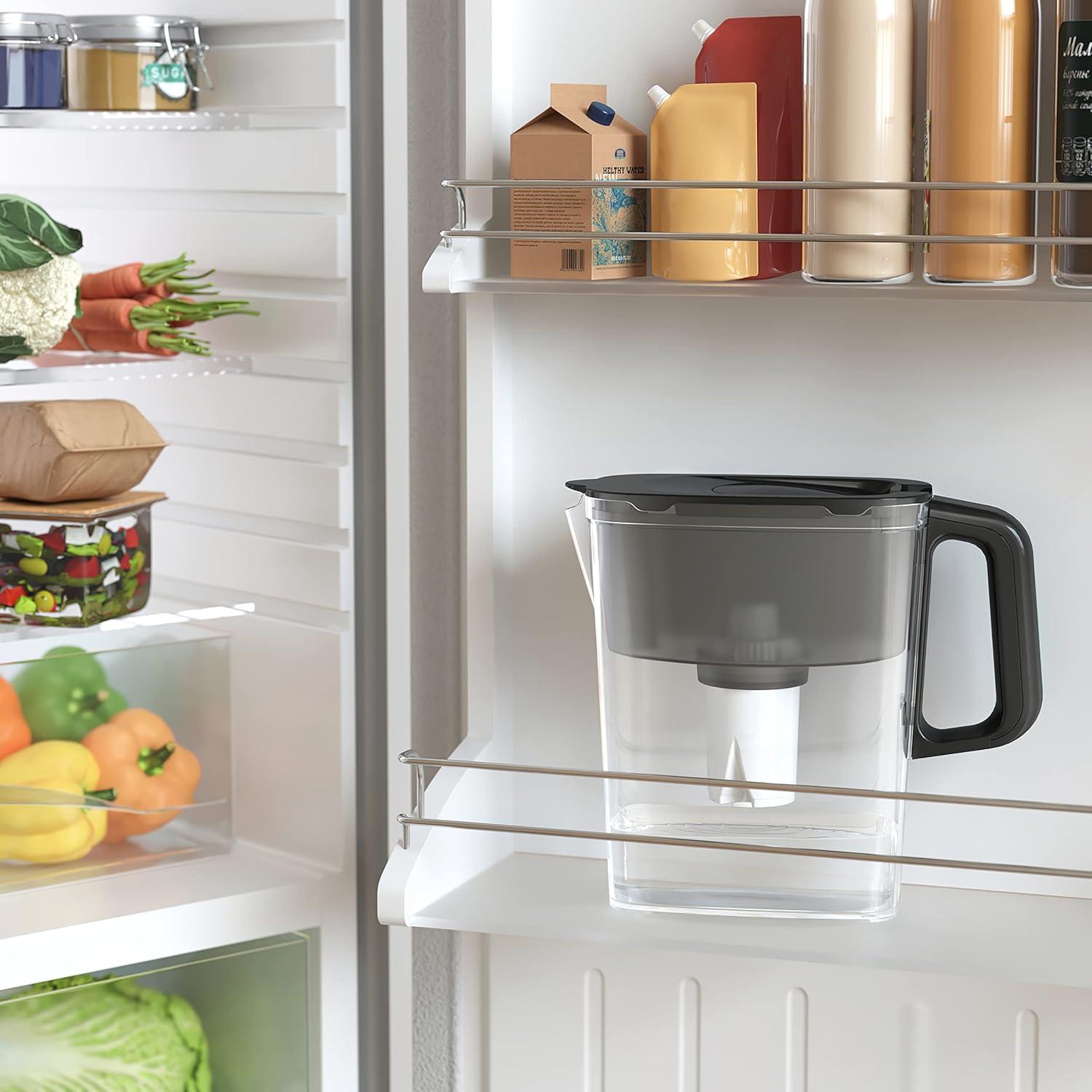 Jarra de Filtro de Agua AQUAPHOR Compacta 5 Tazas - Negro