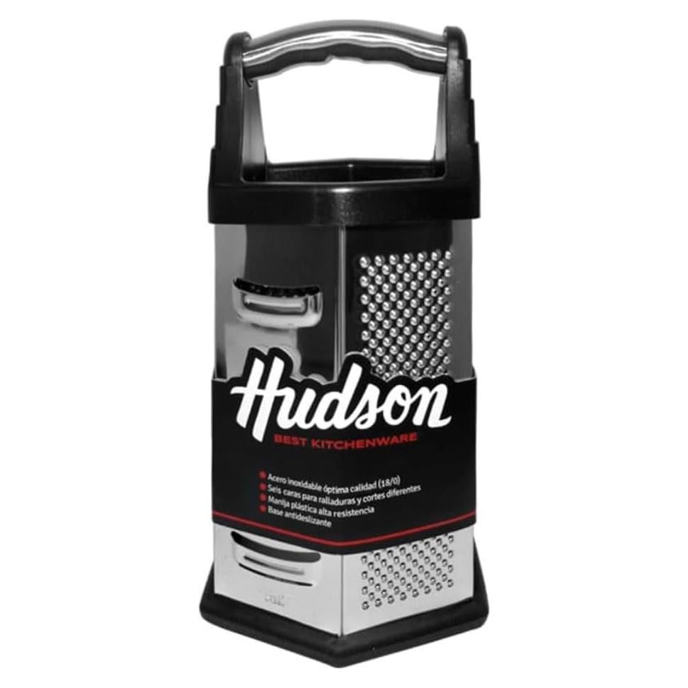 Rallador Hudson 6 Lados Acero Inoxidable 20.1cm Antideslizante