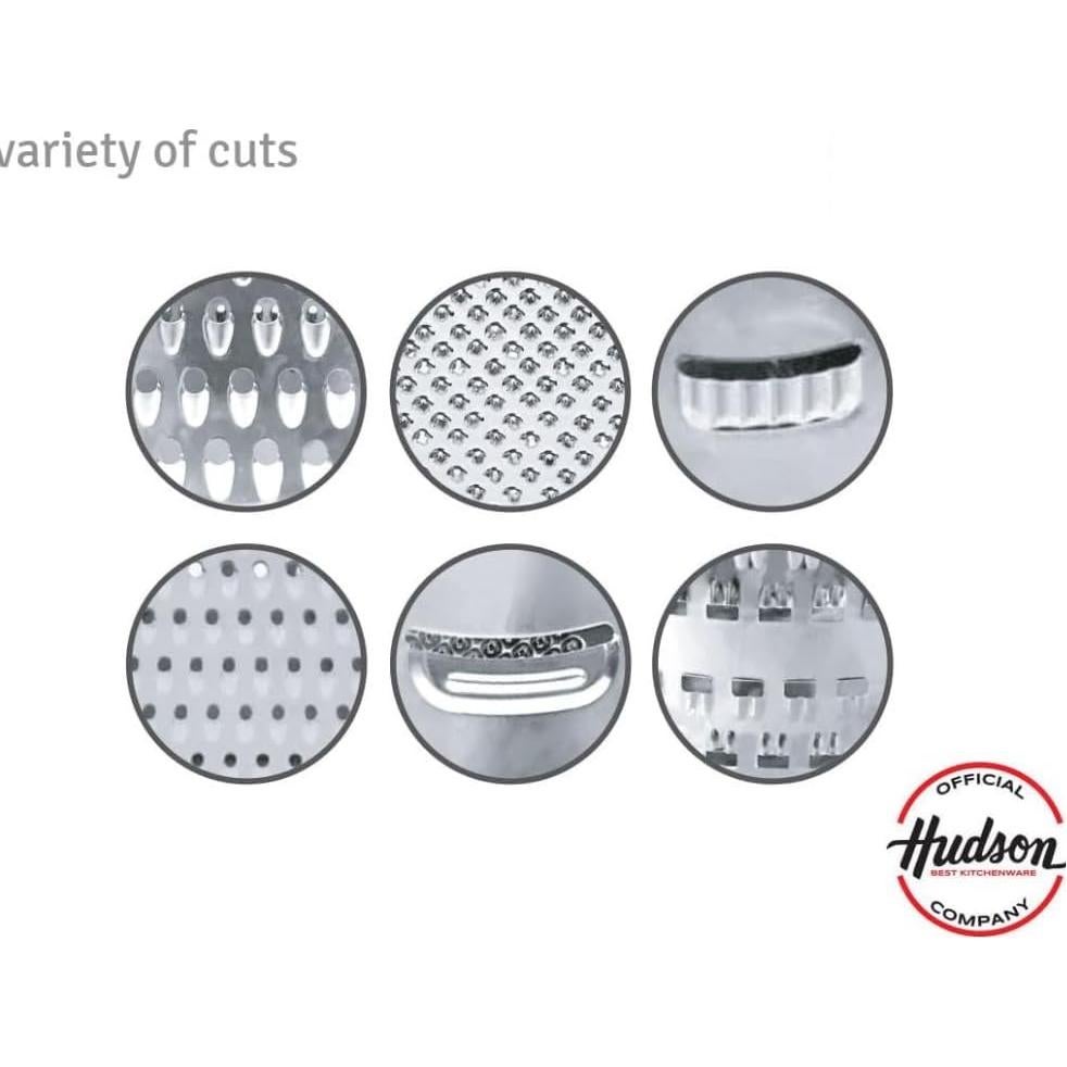 Rallador Hudson 6 Lados Acero Inoxidable 20.1cm Antideslizante