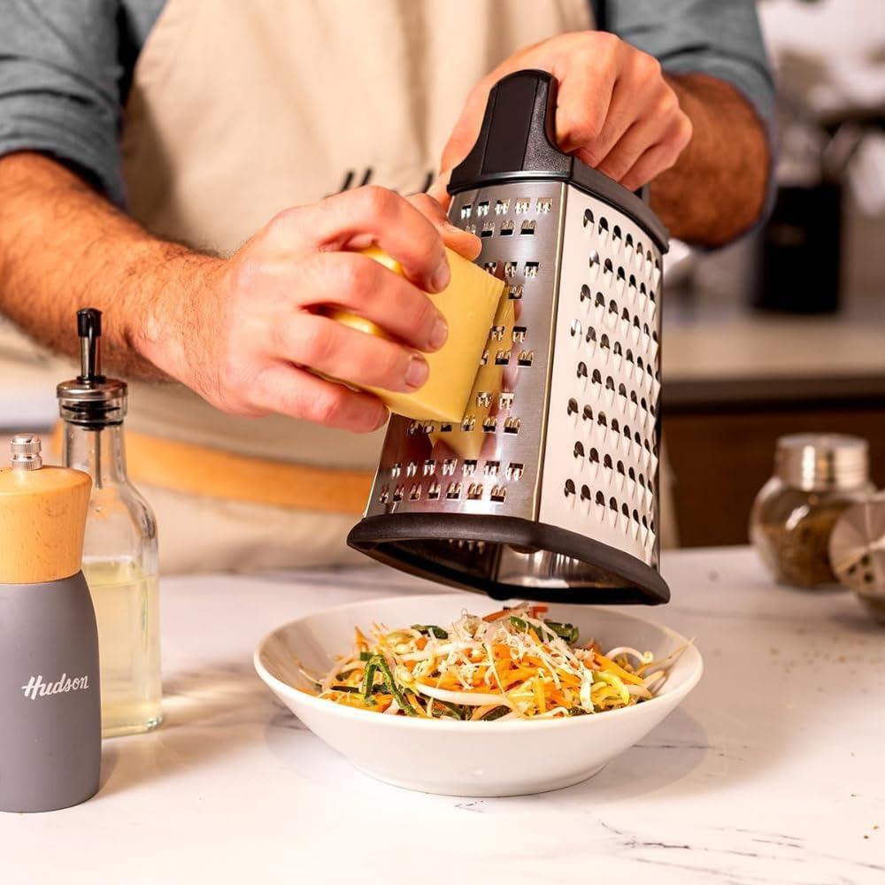 Rallador Hudson 6 Lados Acero Inoxidable 20.1cm Antideslizante