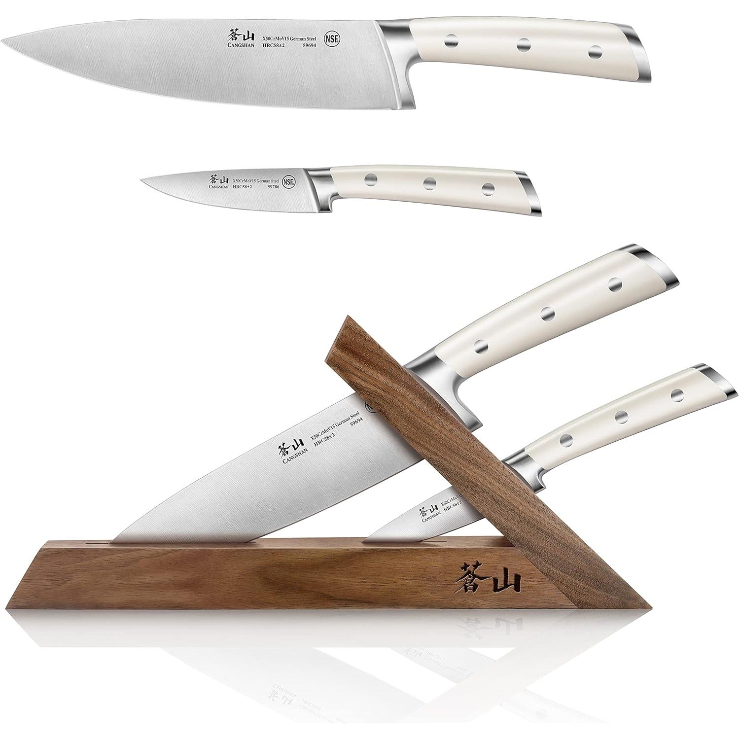 Juego de Cuchillos Forjados Cangshan S1 de 3 Piezas