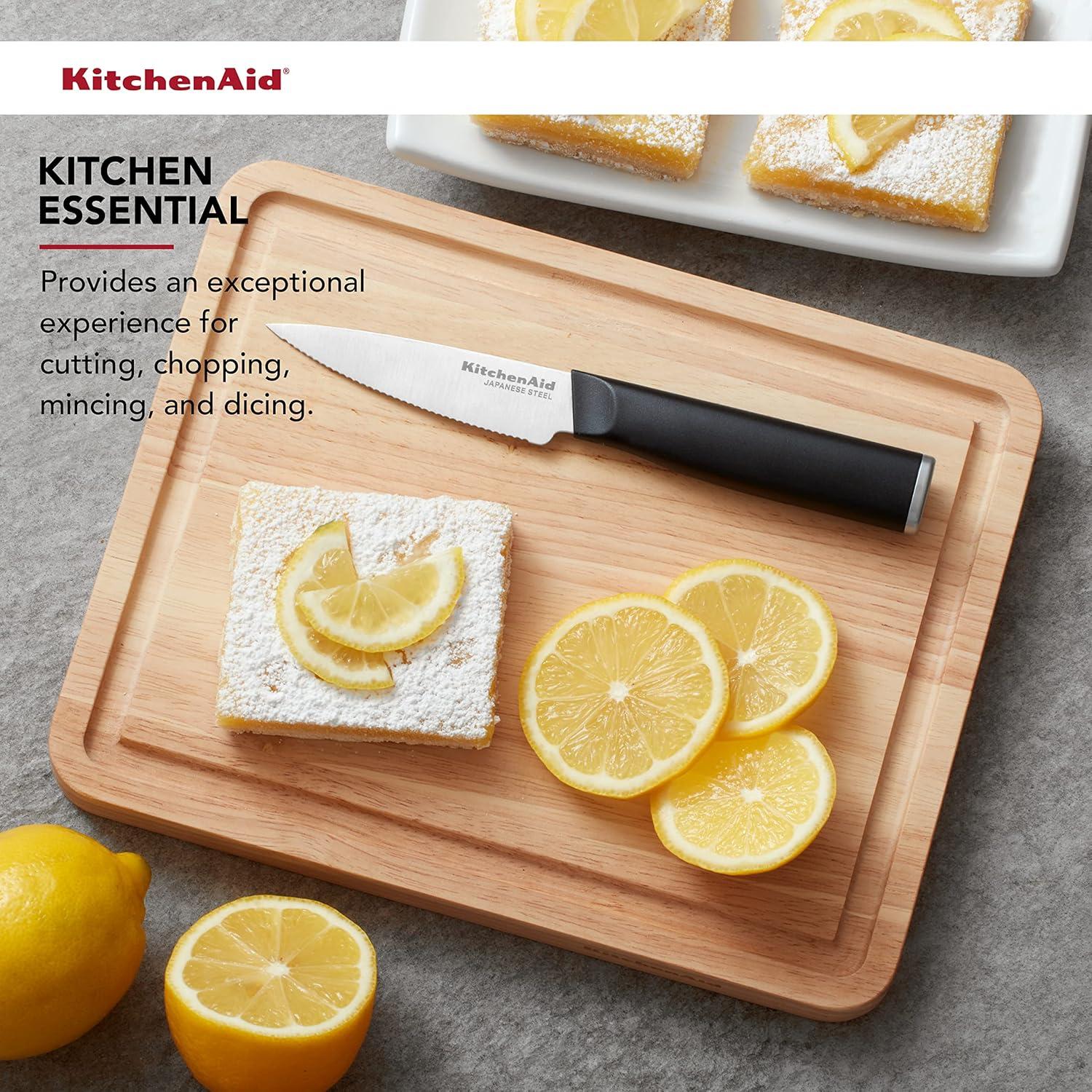 Tabla de Cortar KitchenAid Clásica Madera de Caucho 25.4x20.6cm