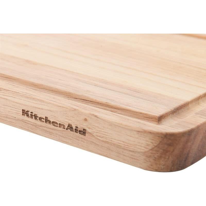 Tabla de Cortar KitchenAid Clásica Madera de Caucho 25.4x20.6cm